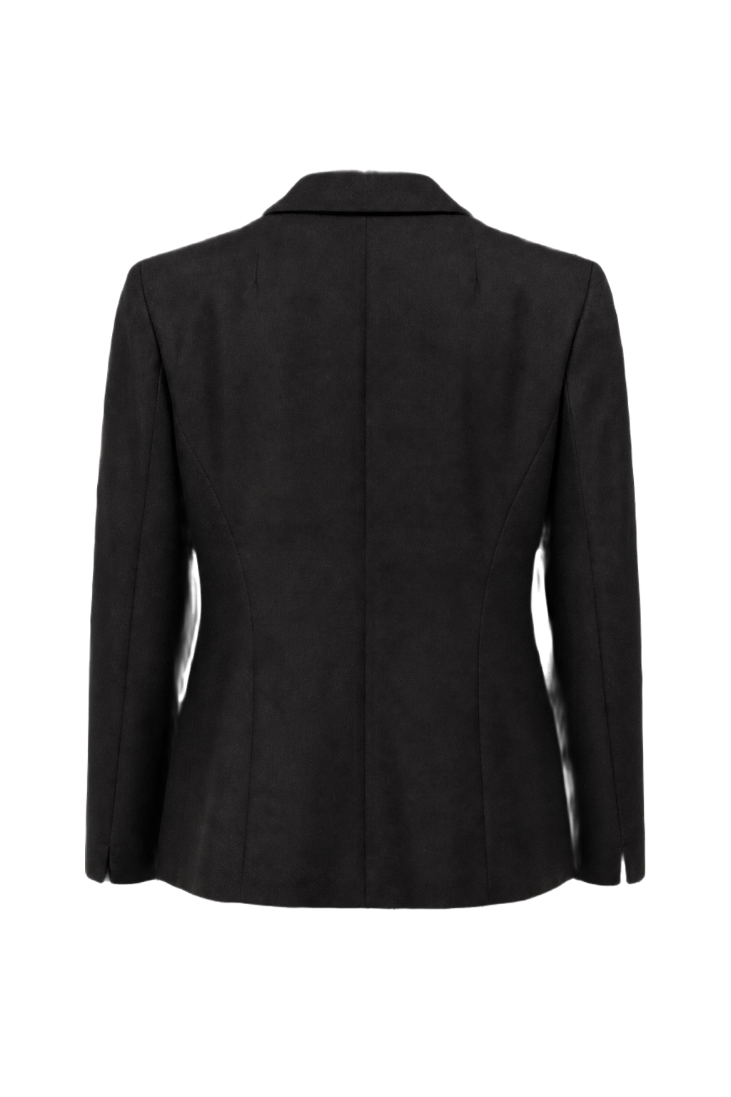 1930s Black Wool Jacket - Back View