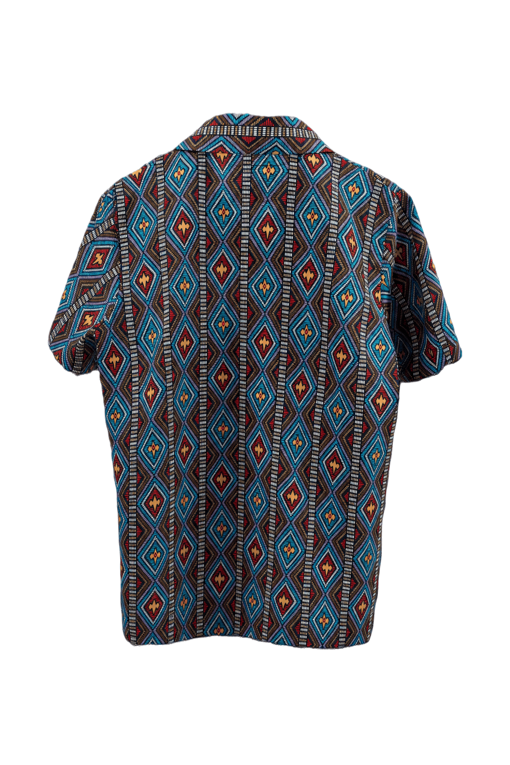 1960s Blue Cotton Shirt - Back View