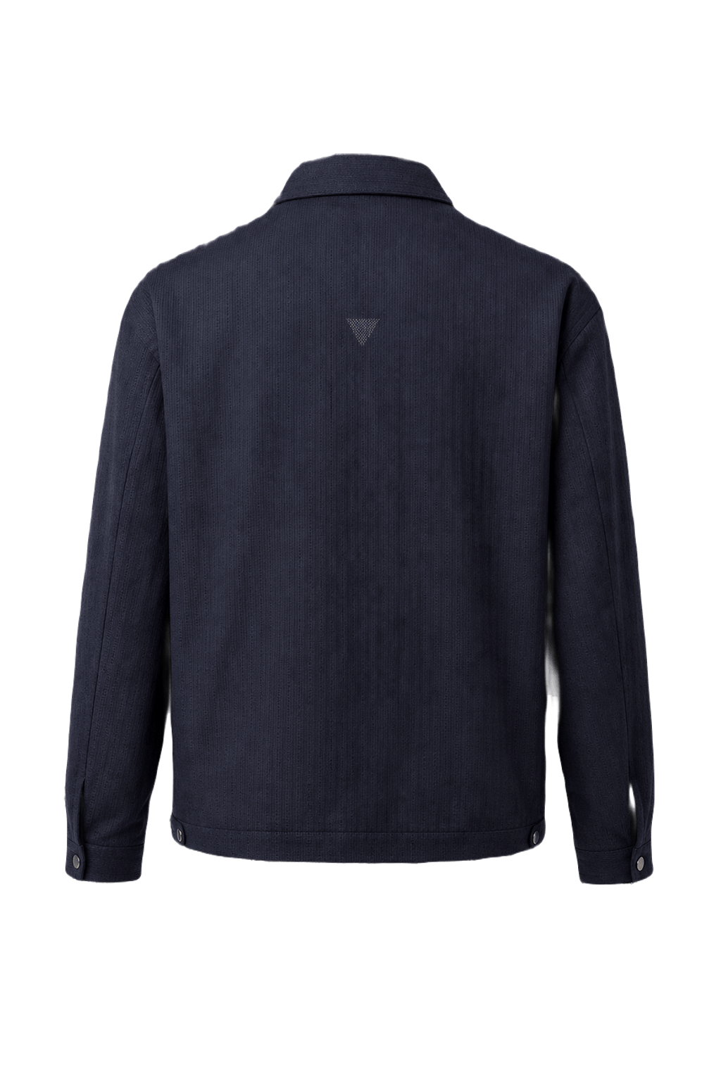 1980s Navy Blue Cotton Jacket - Back View