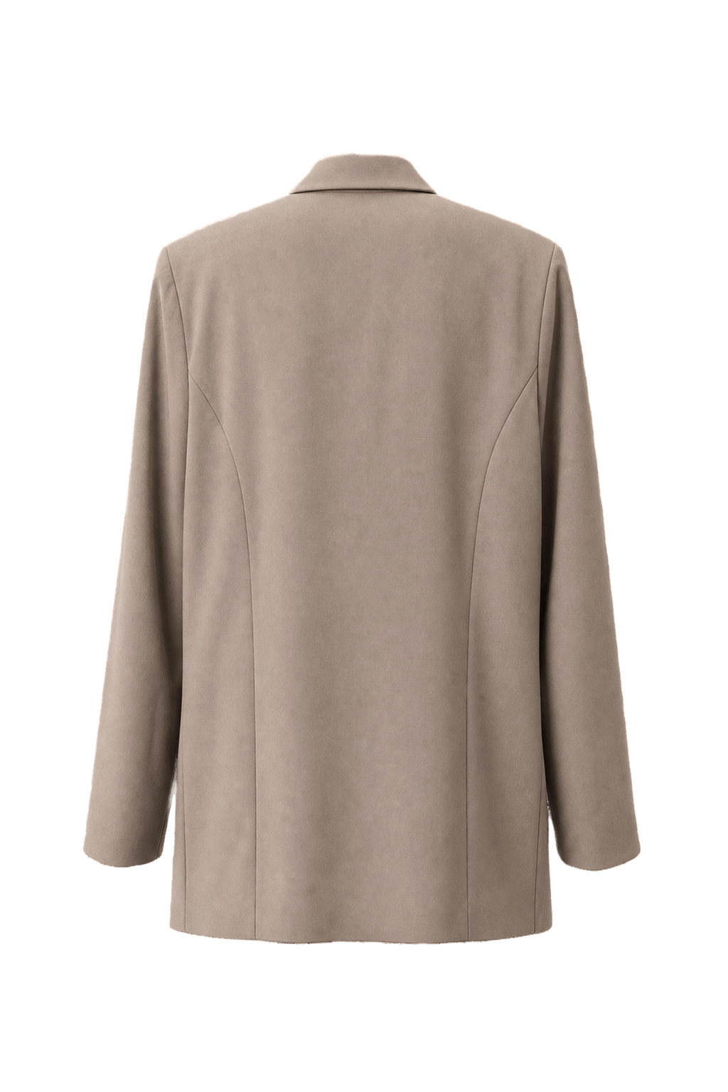 1990s Beige Wool Blend Blazer - Back View