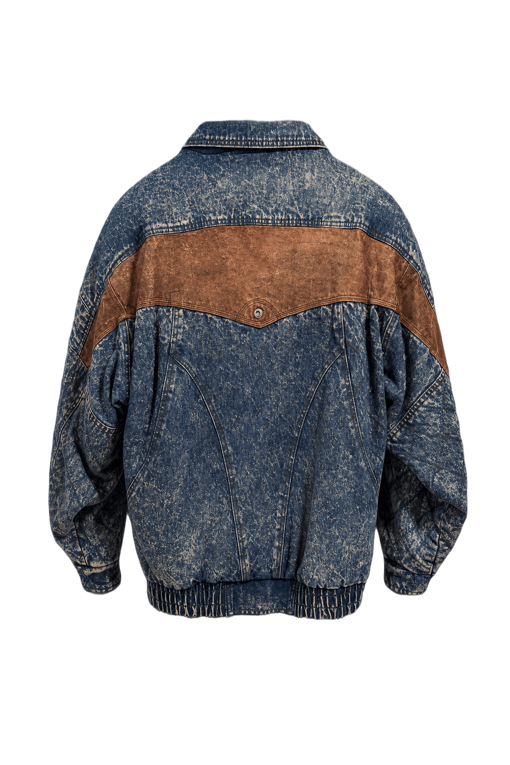 1980s Blue Denim Jacket - Back View