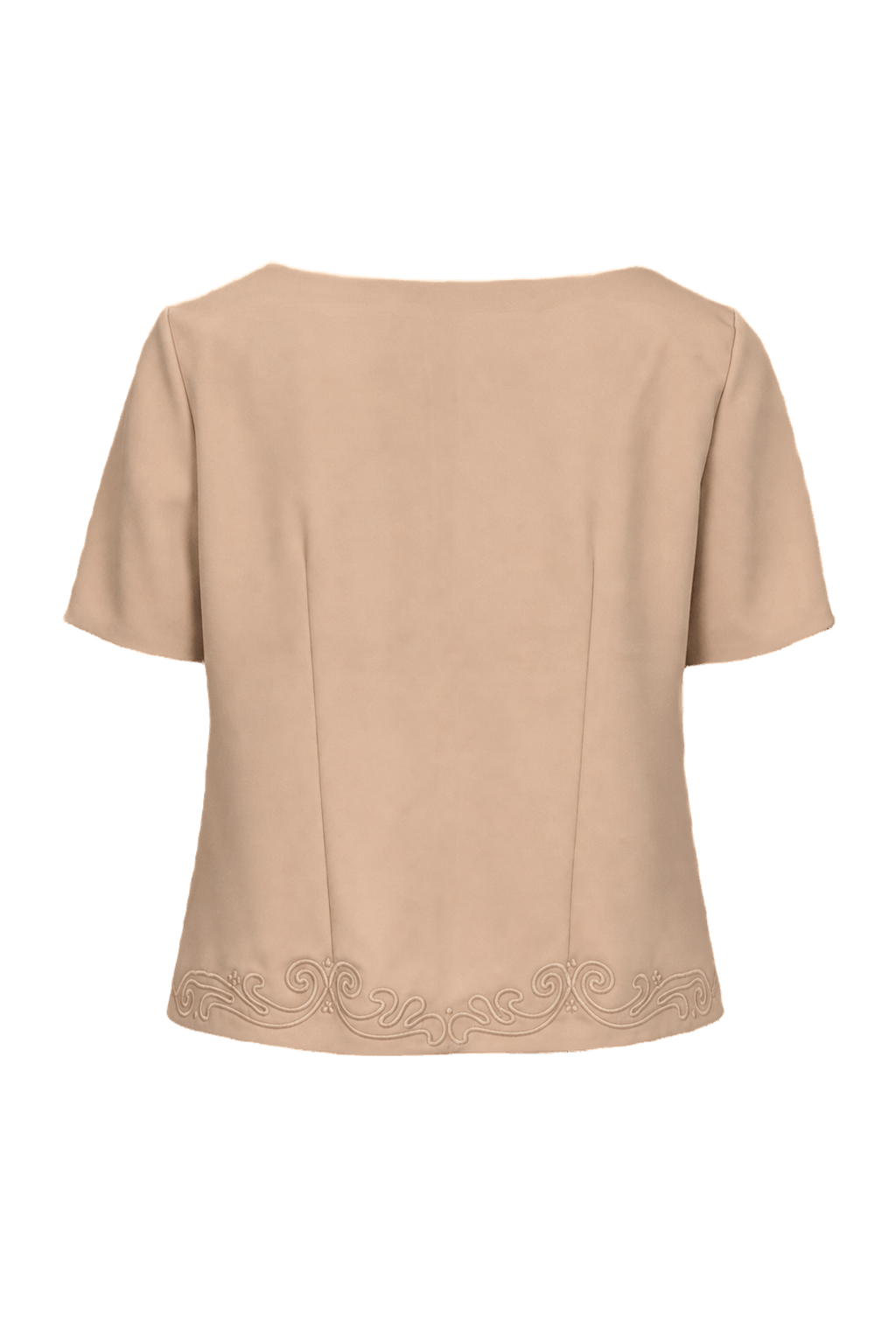 1980s Light Pink Satin Blazer - Back View