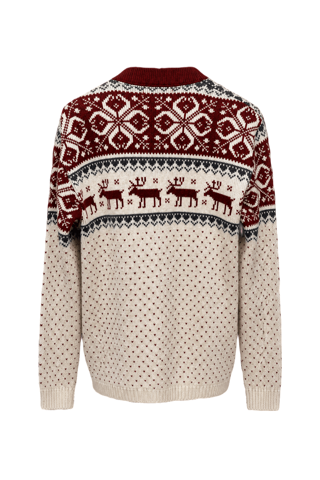 1980s Cream Wool Sweater - Back View