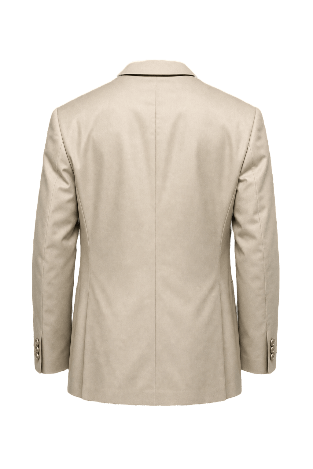 1980s Cream Wool Blazer - Back View