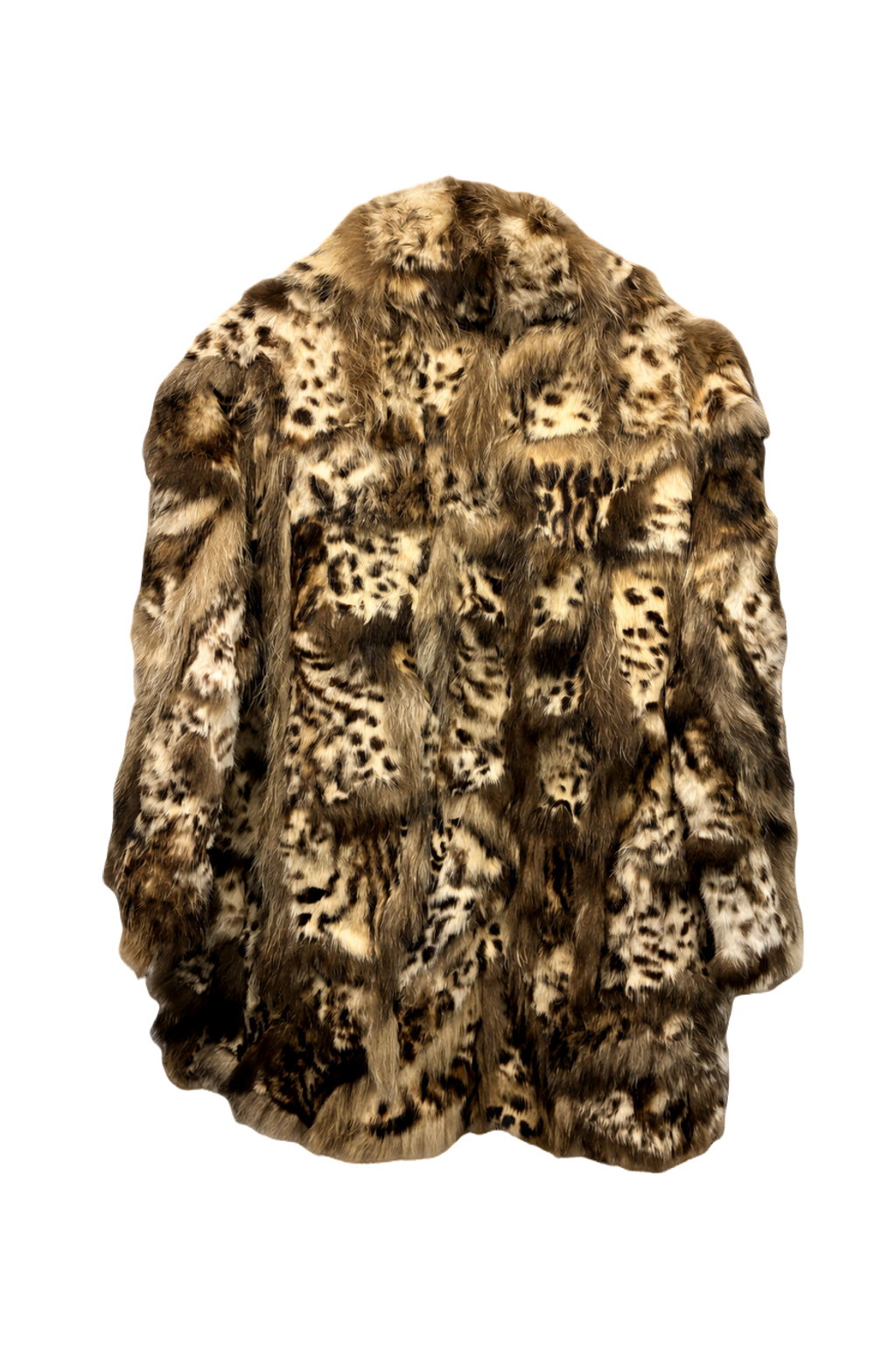1980s Brown Fur Coat - Back View