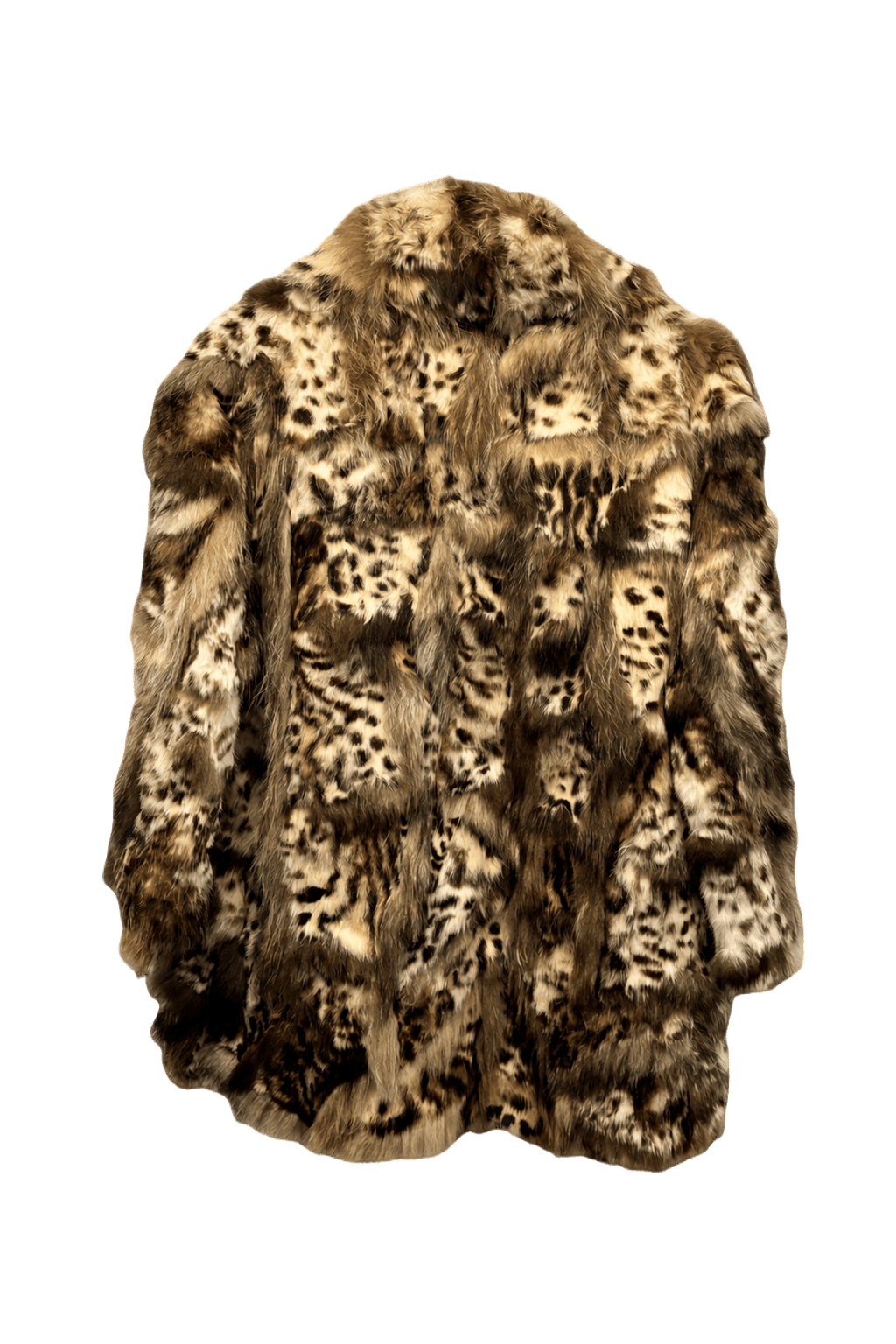1980s Brown Fur Coat - Back View