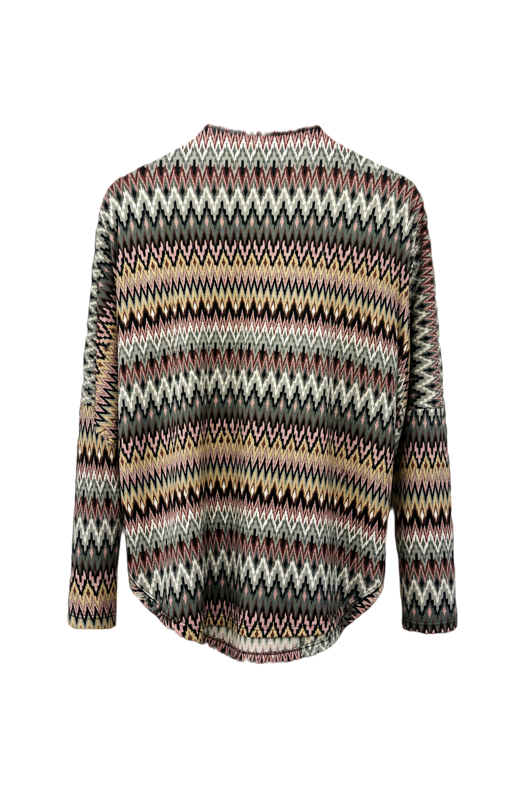 1980s Multicolor Knit Sweater - Back View