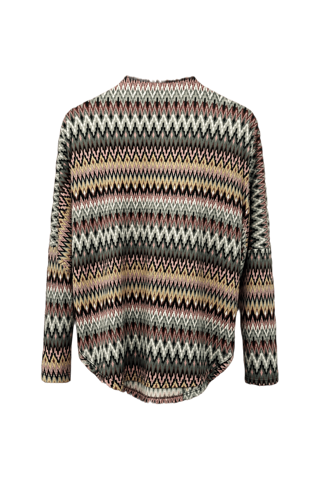 1980s Multicolor Knit Sweater - Back View