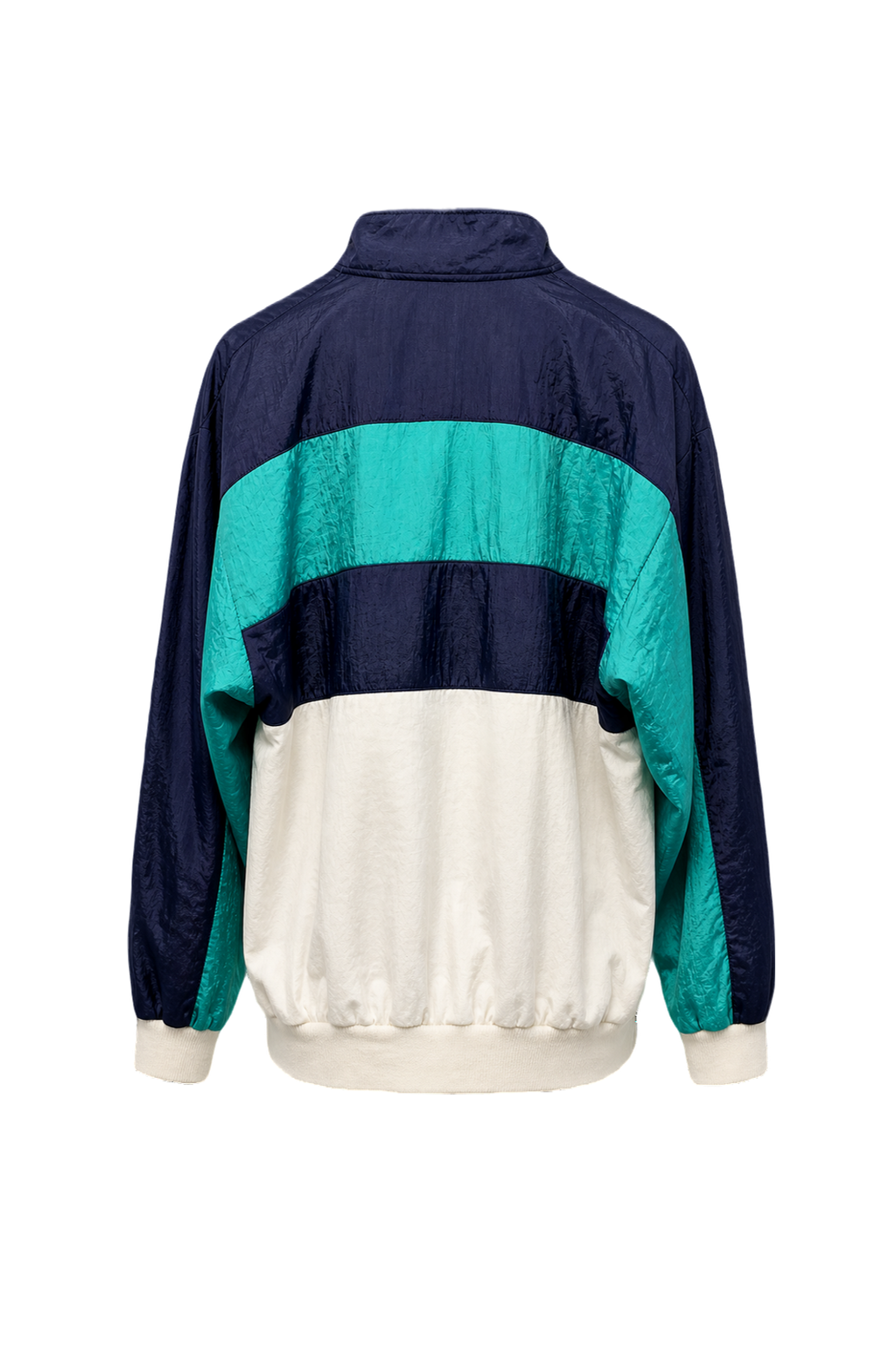 1990s Navy Blue Nylon Pullover - Back View