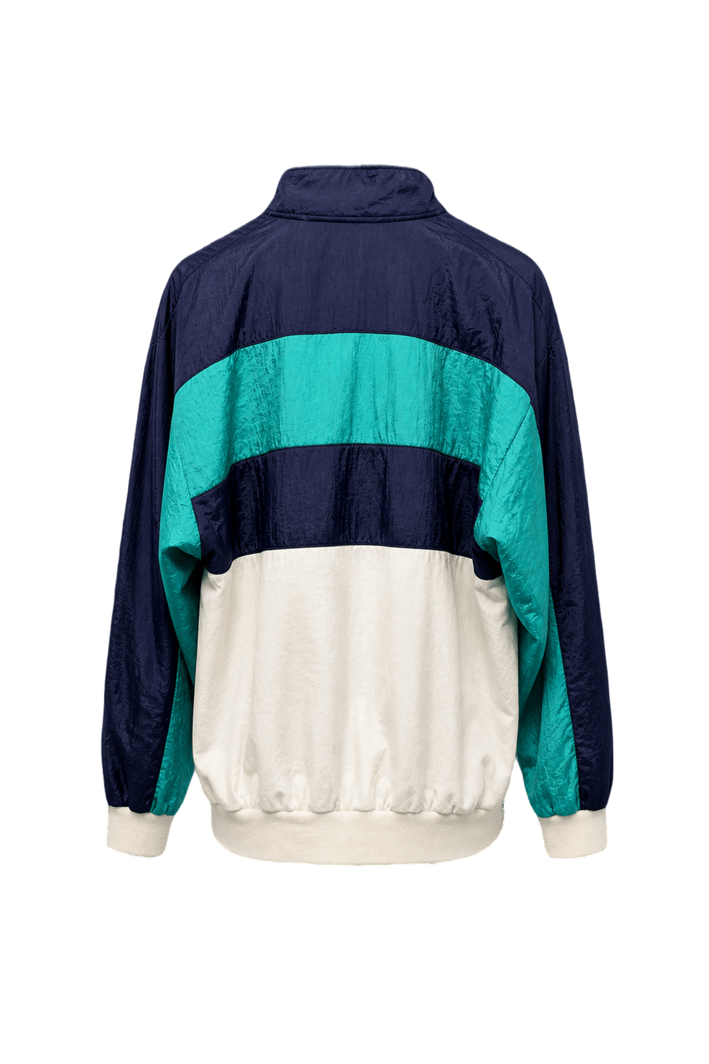 1990s Navy Blue Nylon Pullover - Back View