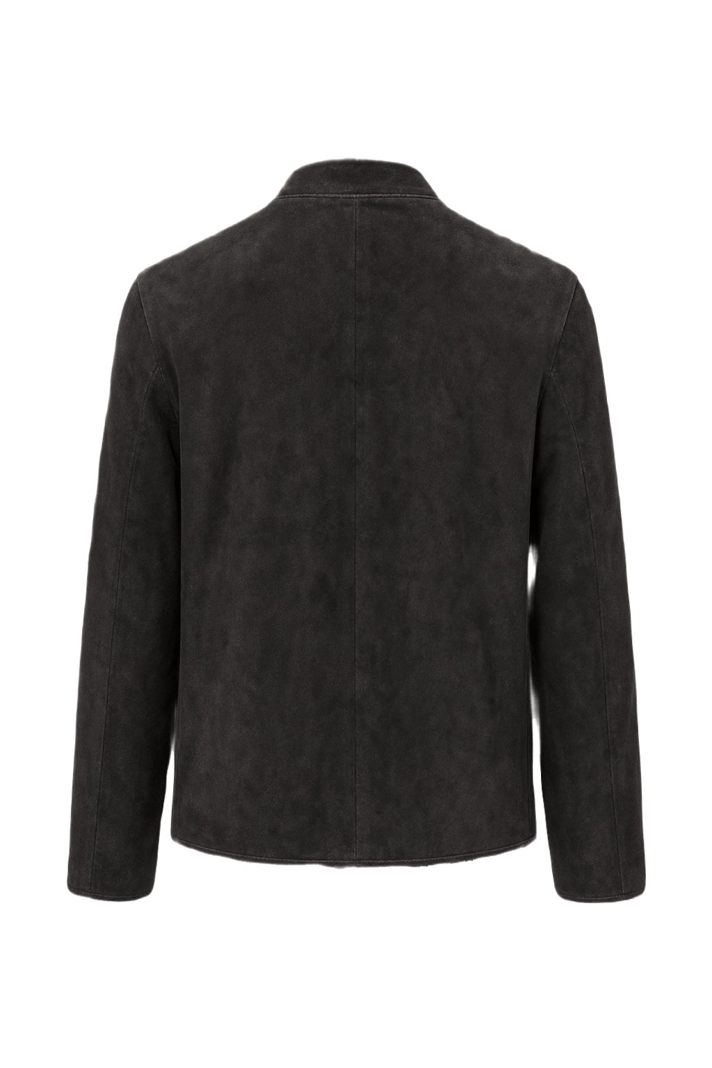 1980s Black Suede Jacket - Back View