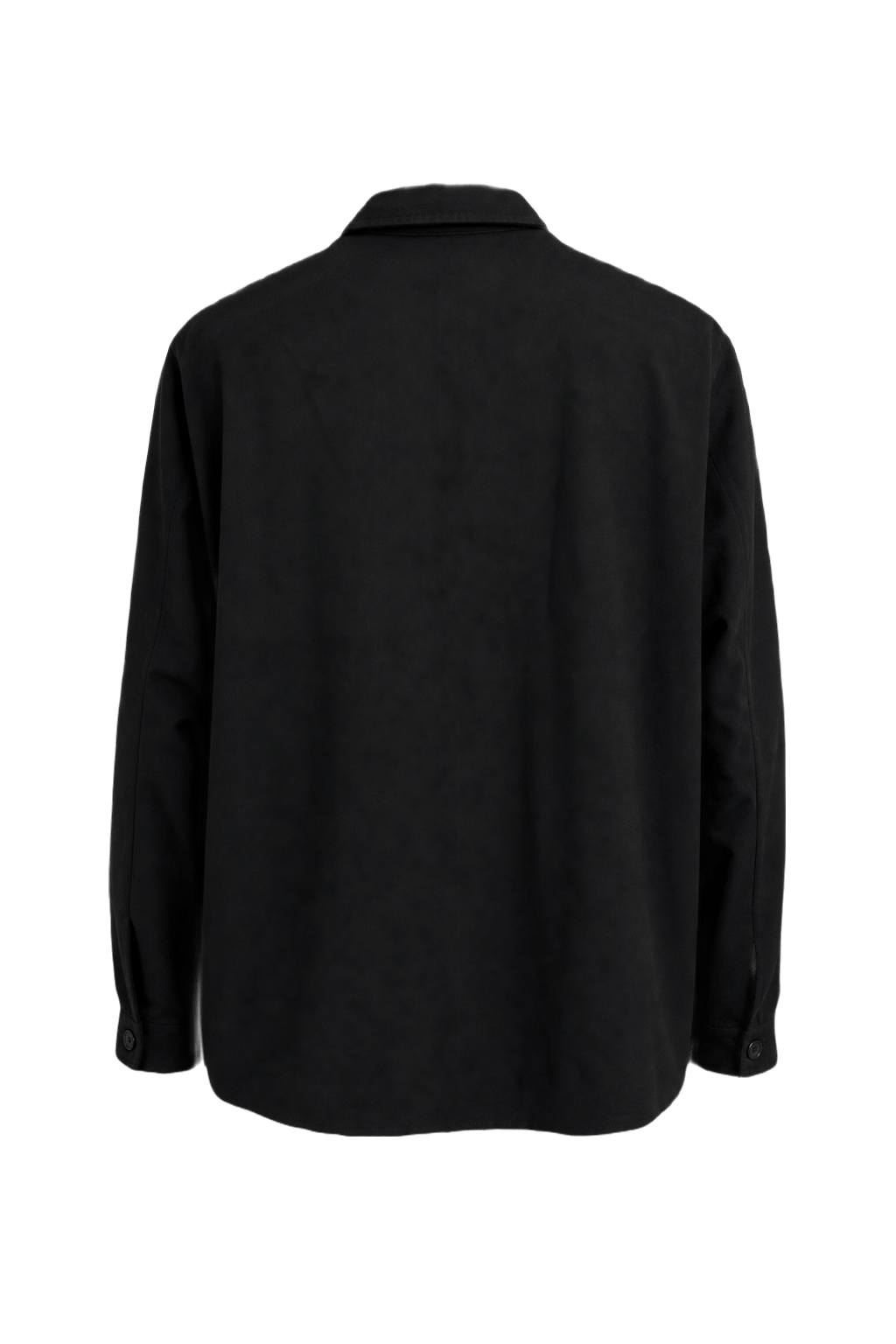 1990s Black Polyester Jacket - Back View