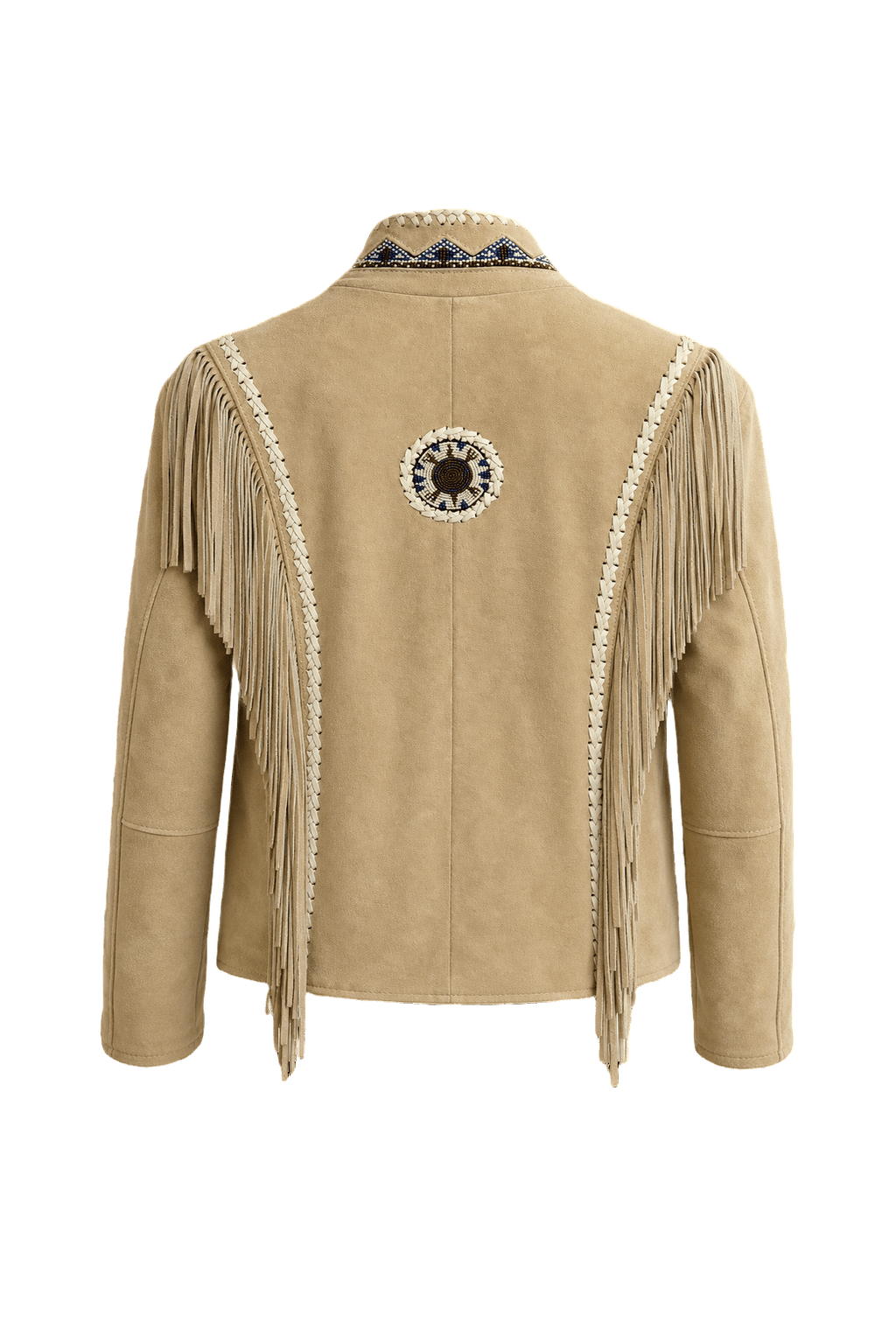 1970s Tan Suede Jacket - Back View