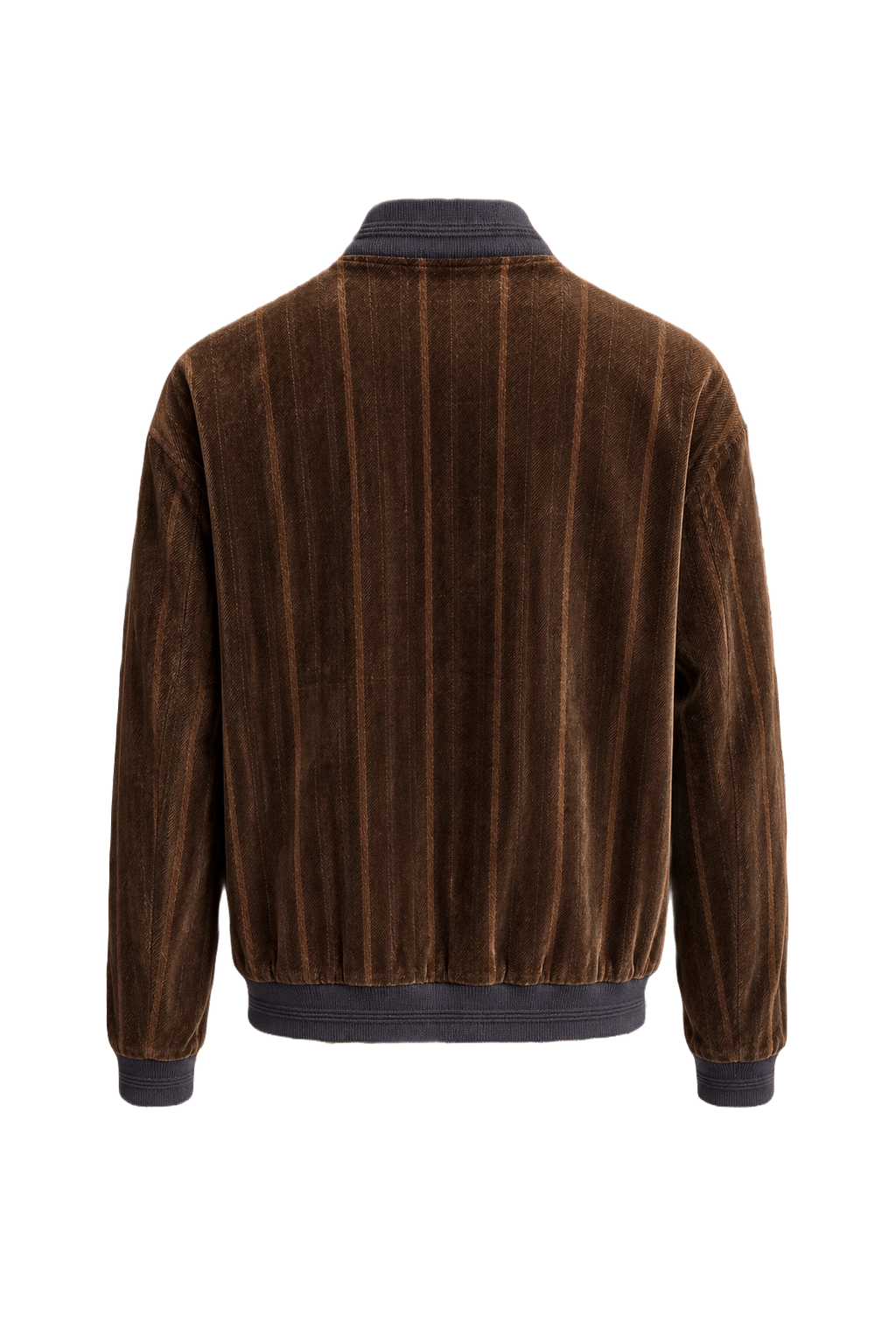 1980s Brown Suede Jacket - Back View