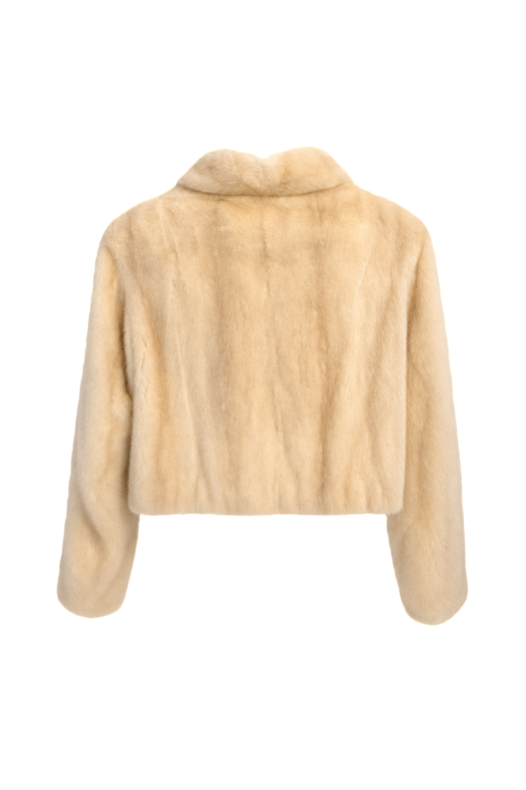 1980s Cream Mink Fur Coat - Back View