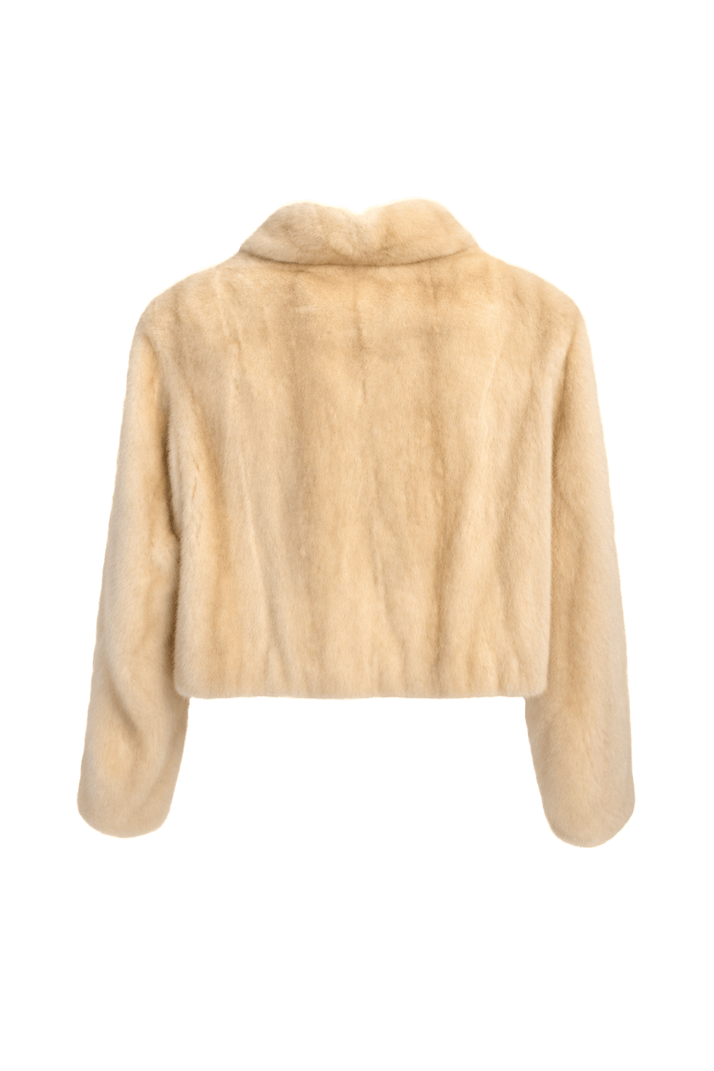 1980s Cream Mink Fur Coat - Back View