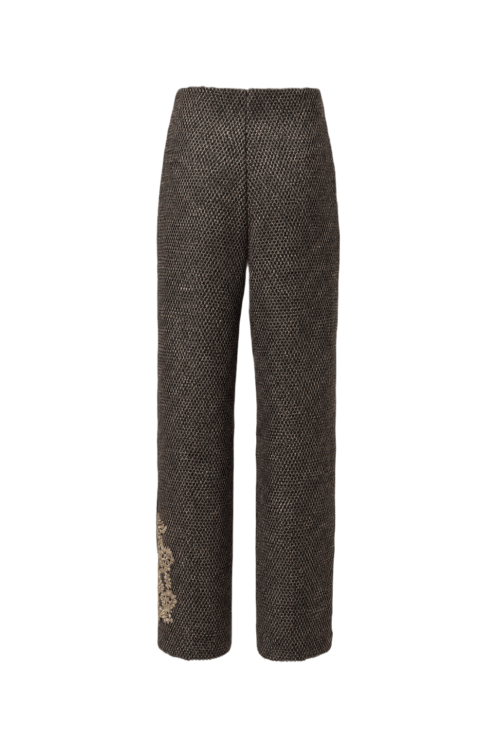 1980s Brown Polyester Pants - Back View