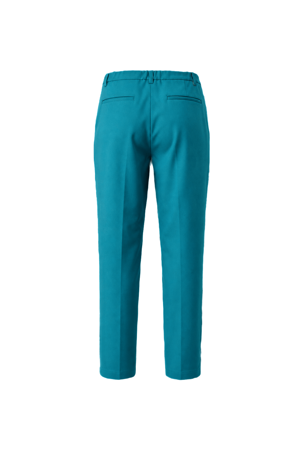 1980s Turquoise Polyester Pants - Back View