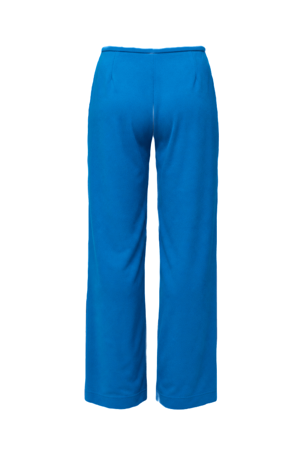 1990s Bright Blue Polyester Pants - Back View
