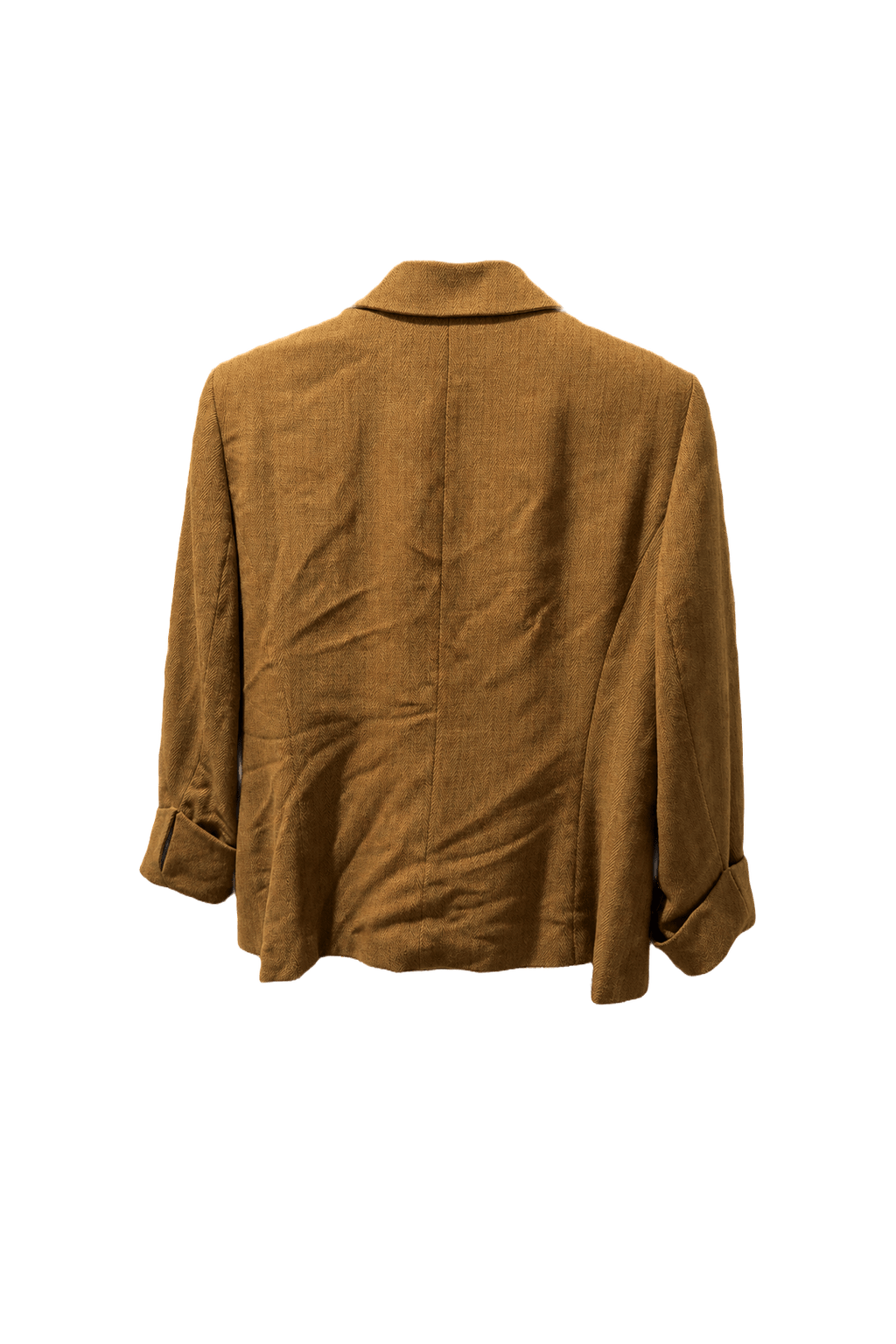 1980s Camel Wool Blend Jacket - Back View