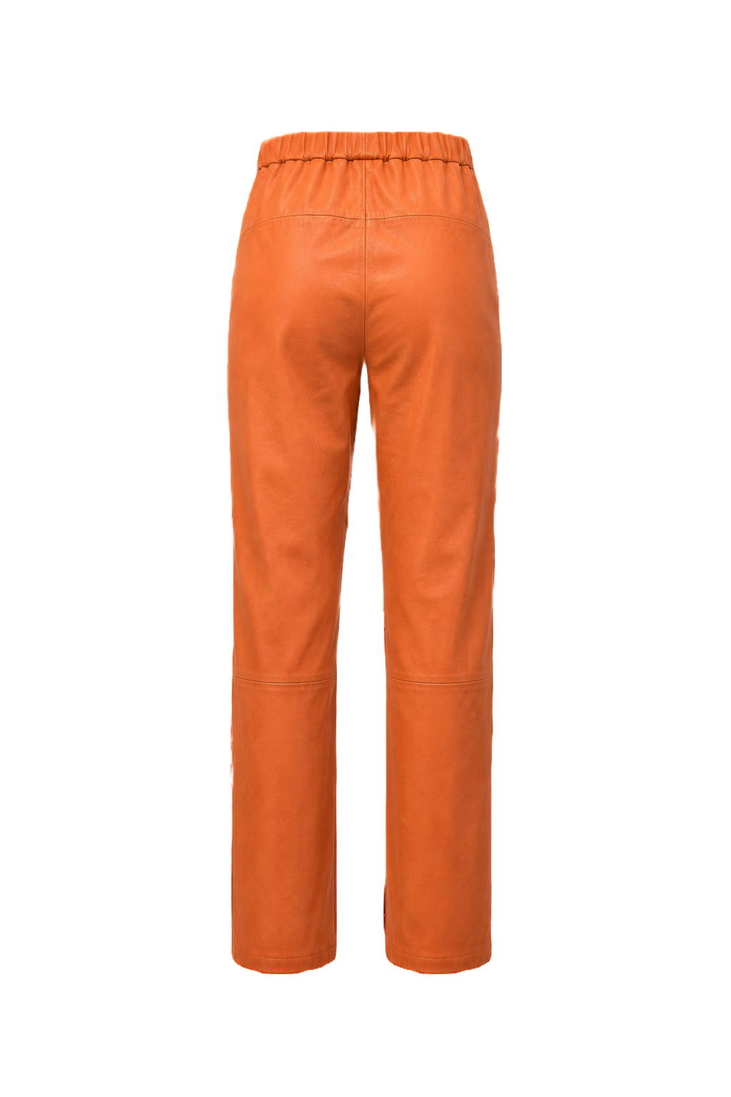 1980s Orange Cotton Blend Pants - Back View