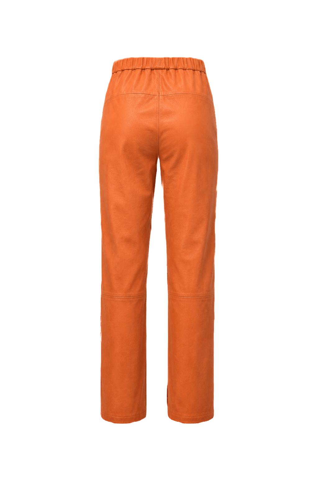 1980s Orange Cotton Blend Pants - Back View
