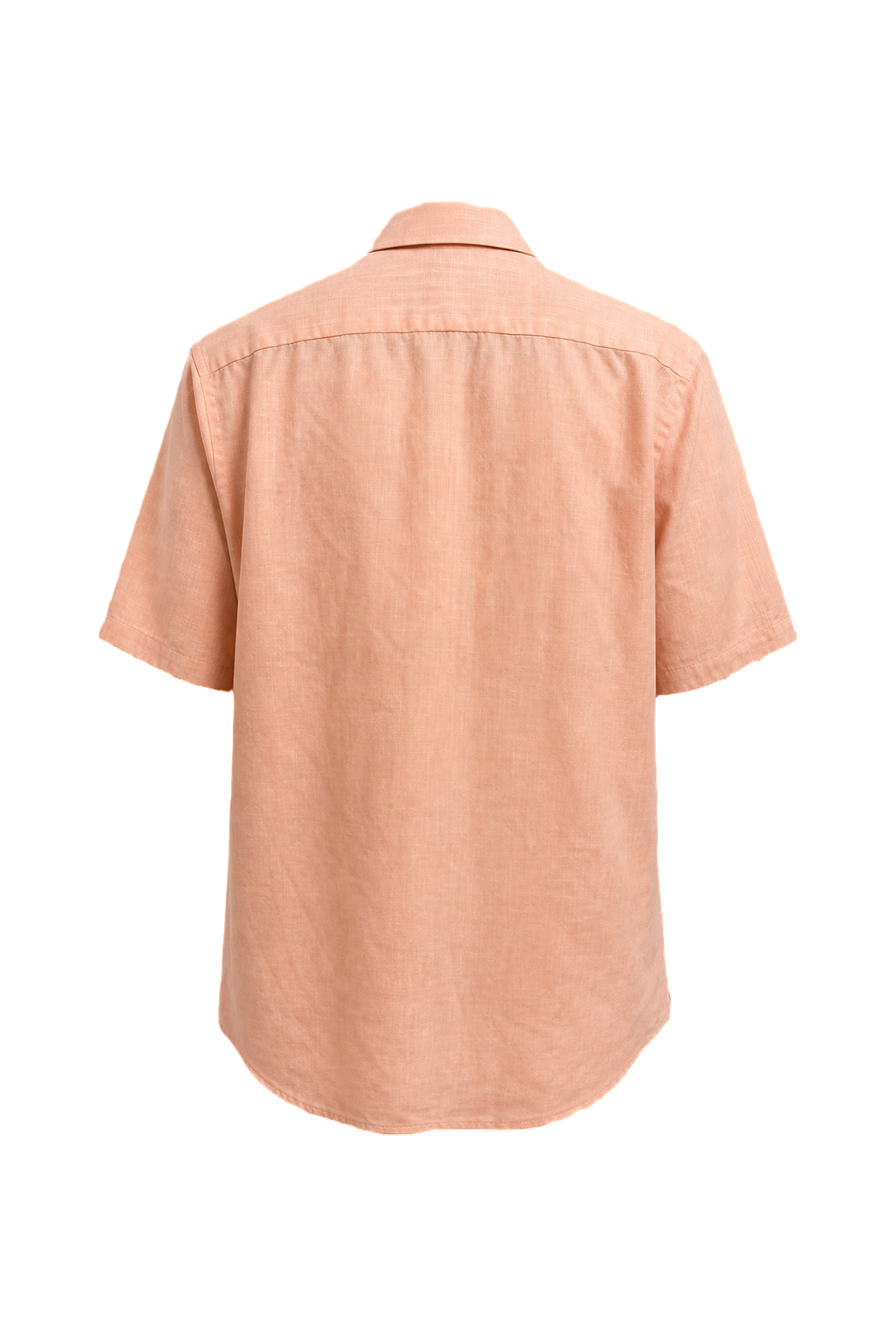 1980s Peach Linen Shirt - Back View
