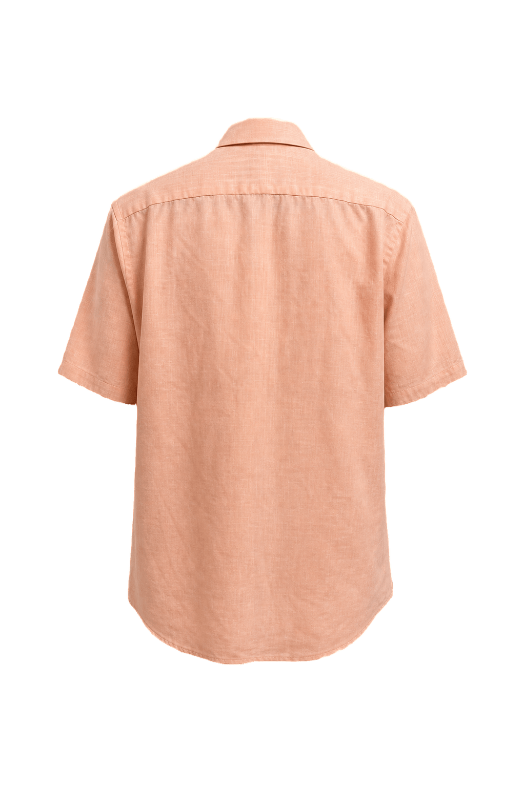1980s Peach Linen Shirt - Back View