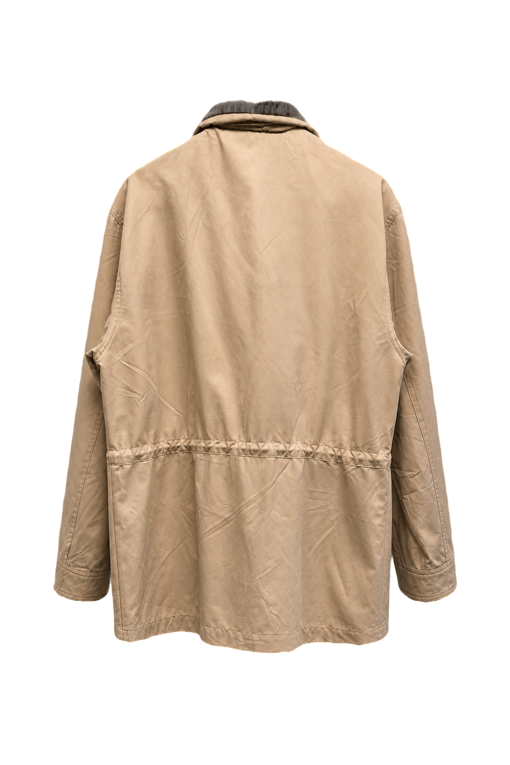1960s Beige Polyester Jacket - Back View