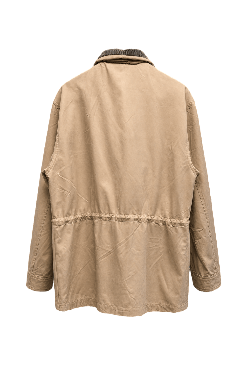 1960s Beige Polyester Jacket - Back View