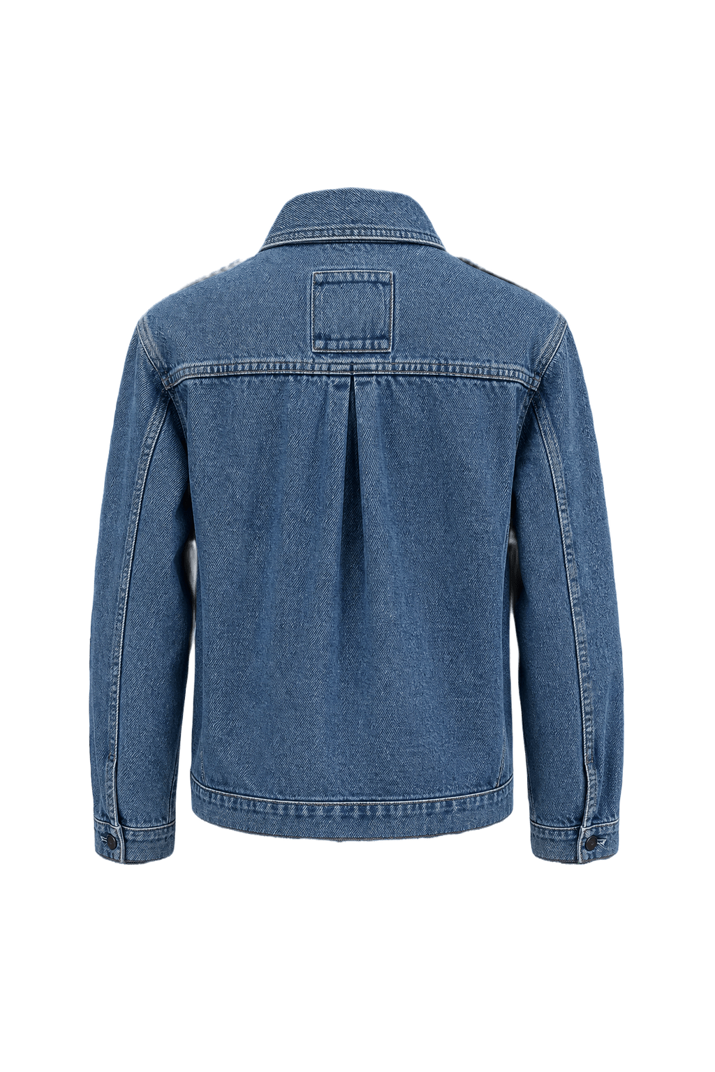 1980s Blue Cotton Jacket - Back View