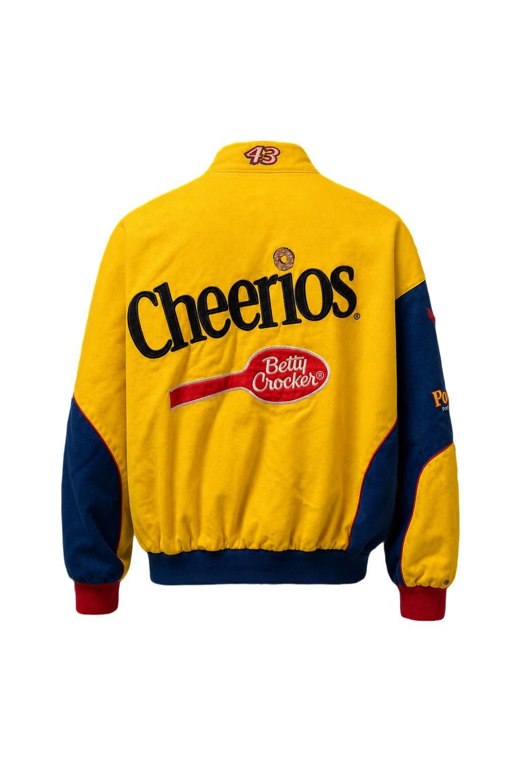 1990s Yellow Nylon Jacket - Back View