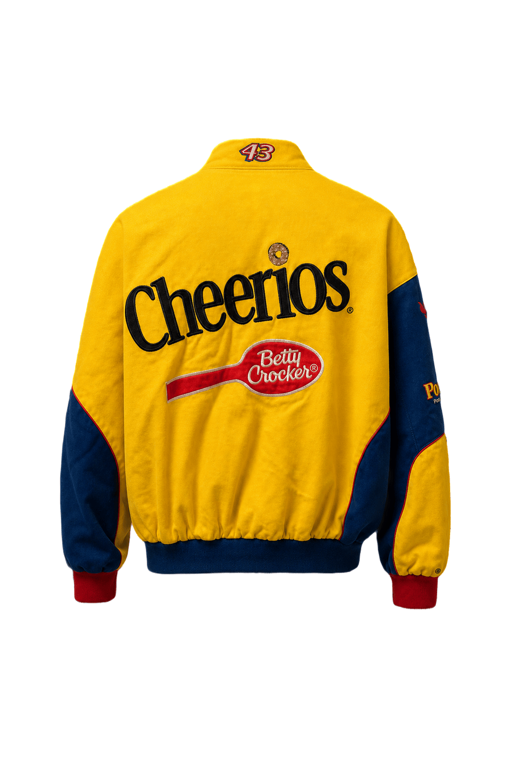 1990s Yellow Nylon Jacket - Back View