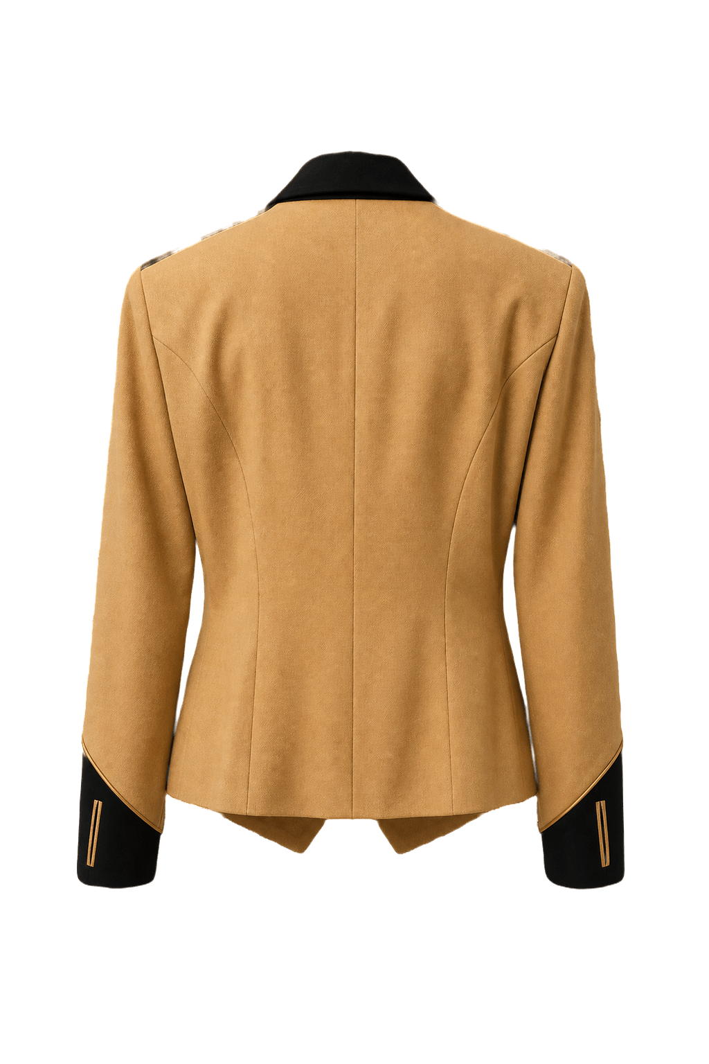 1980s Cream Wool Blend Blazer - Back View