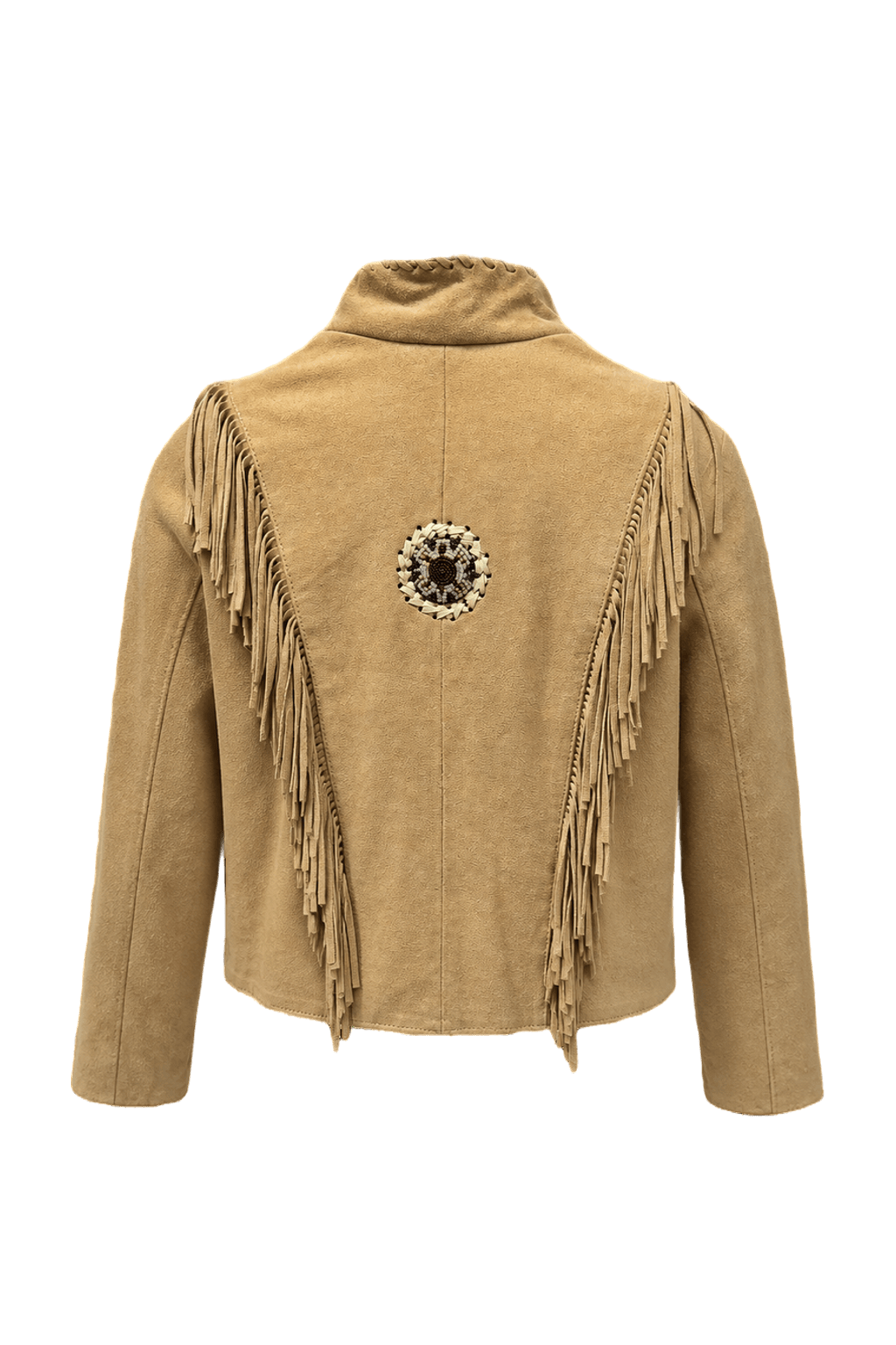 1970s Beige Suede Jacket - Back View