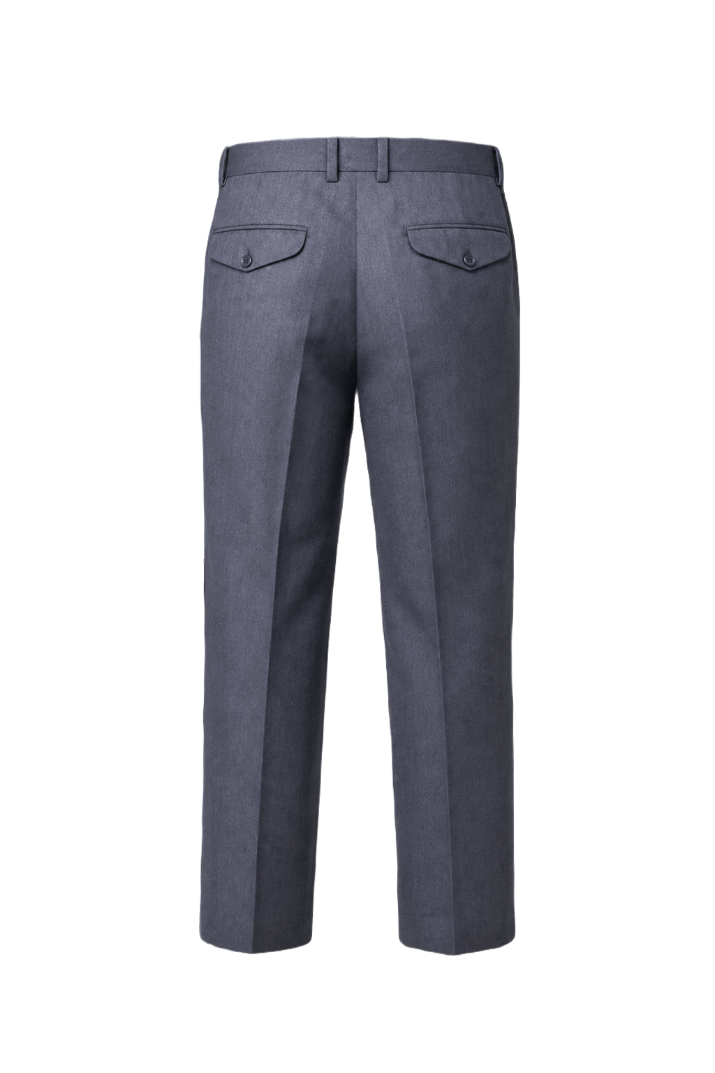 1940s Blue Wool Blend Trousers - Back View