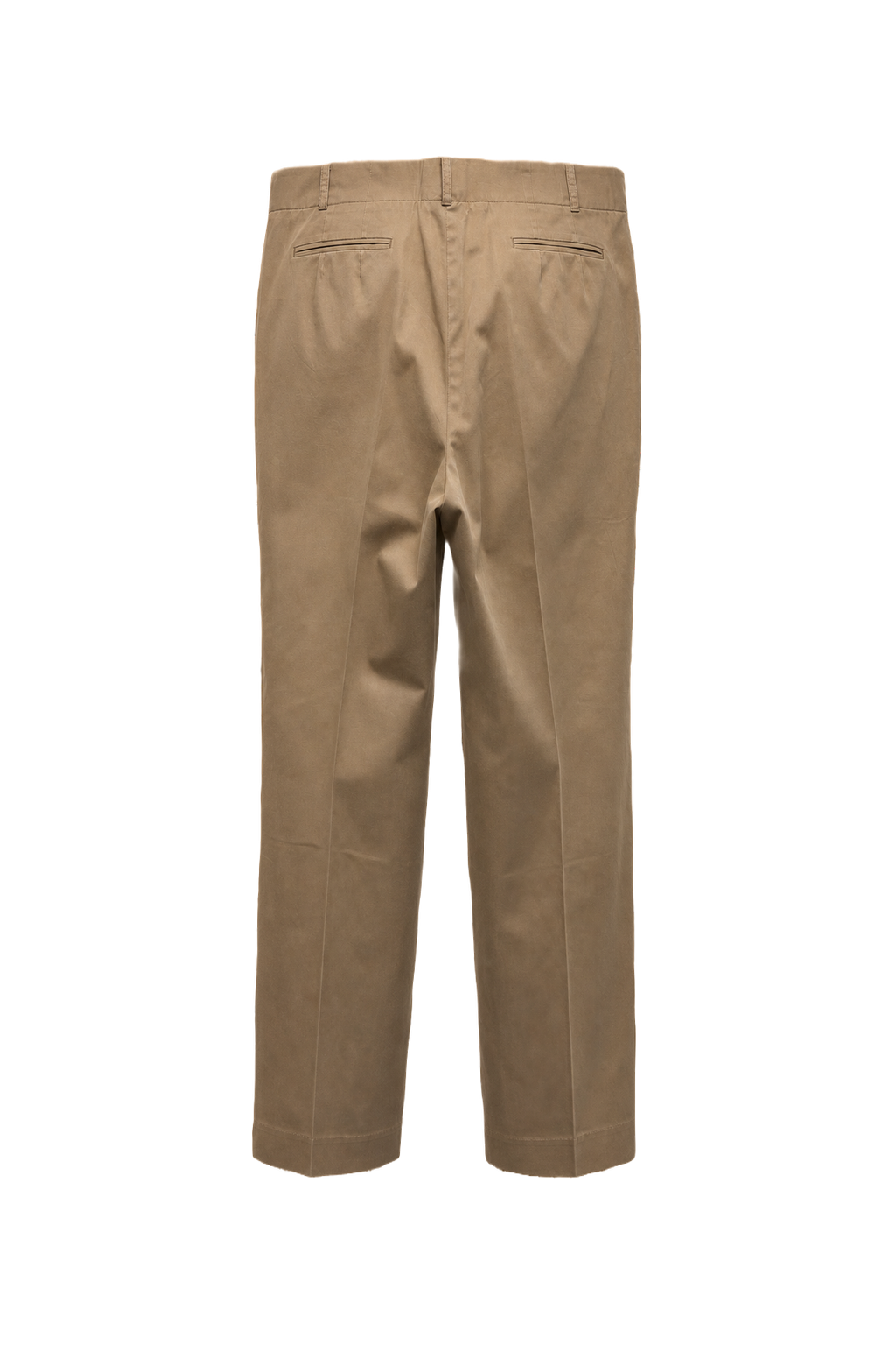 1990s Beige Cotton Trousers - Back View