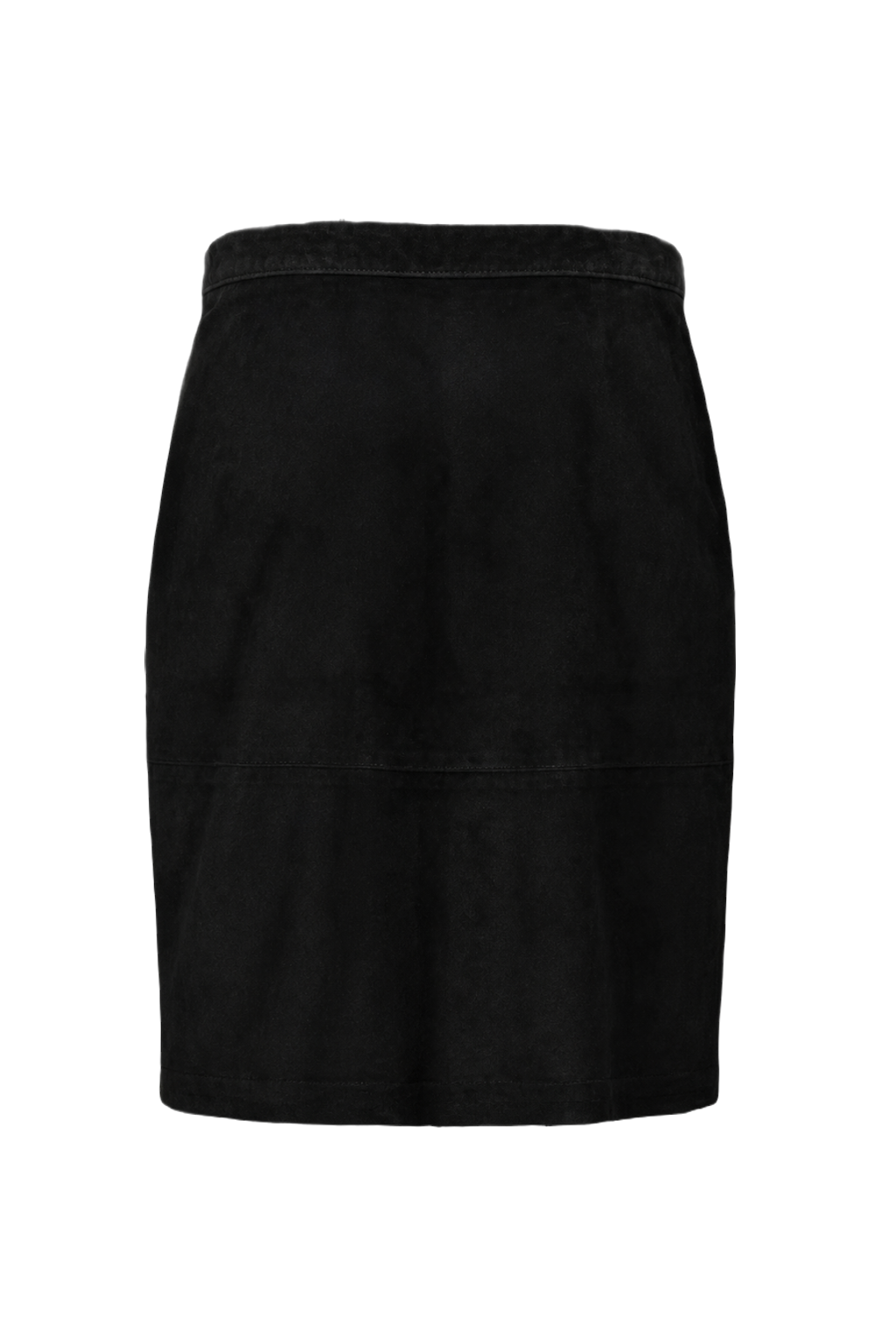 1990s Black Velvet Skirt - Back View