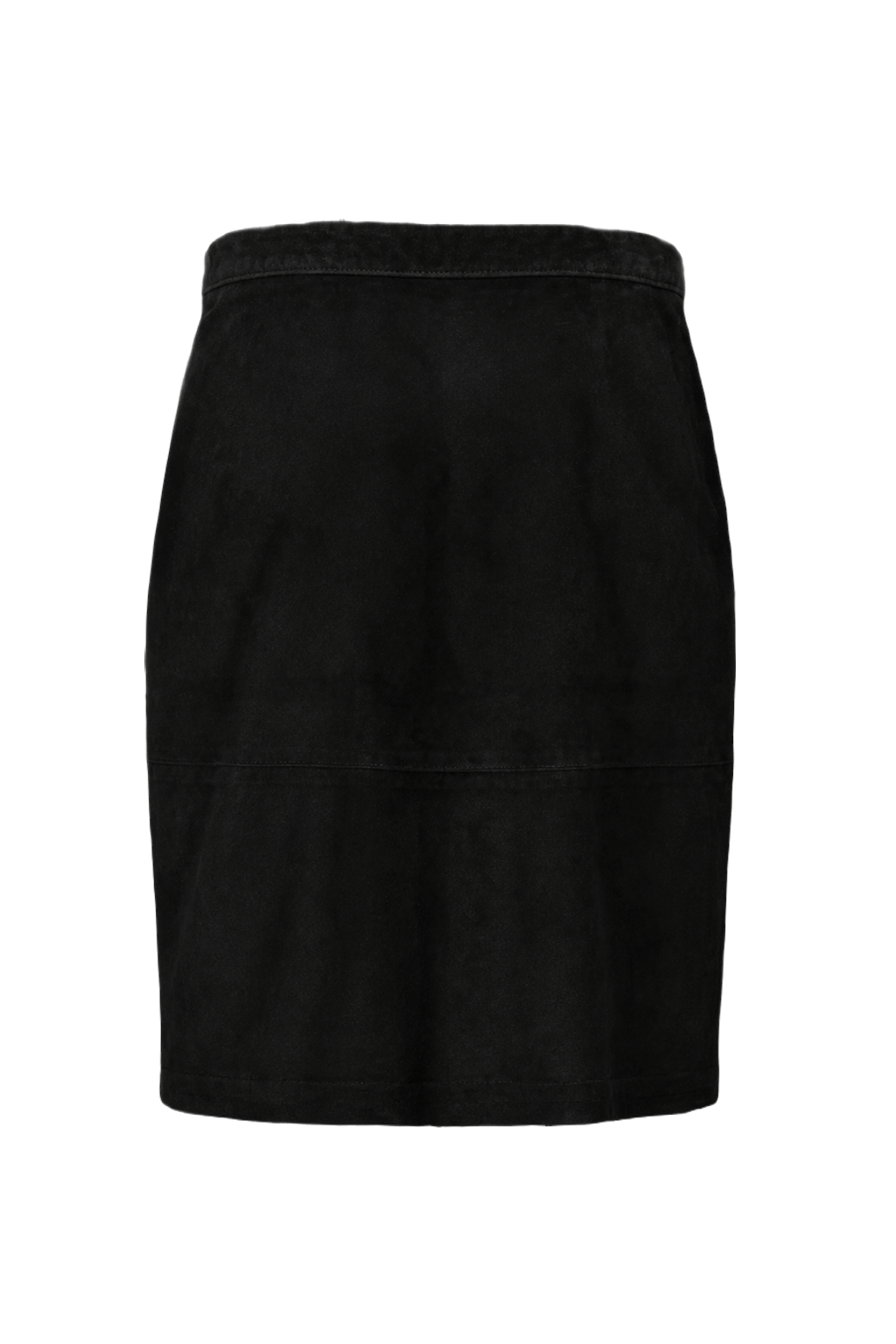 1990s Black Velvet Skirt - Back View