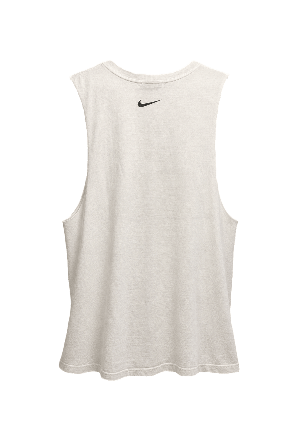 1990s White Cotton Tank Top - Back View