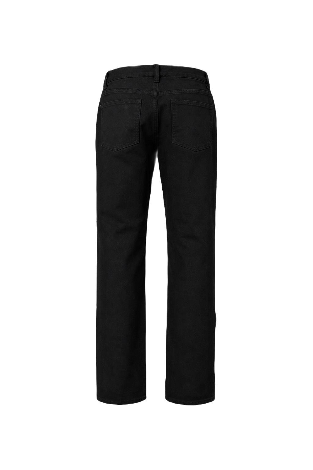 1980s Black Denim Jeans - Back View