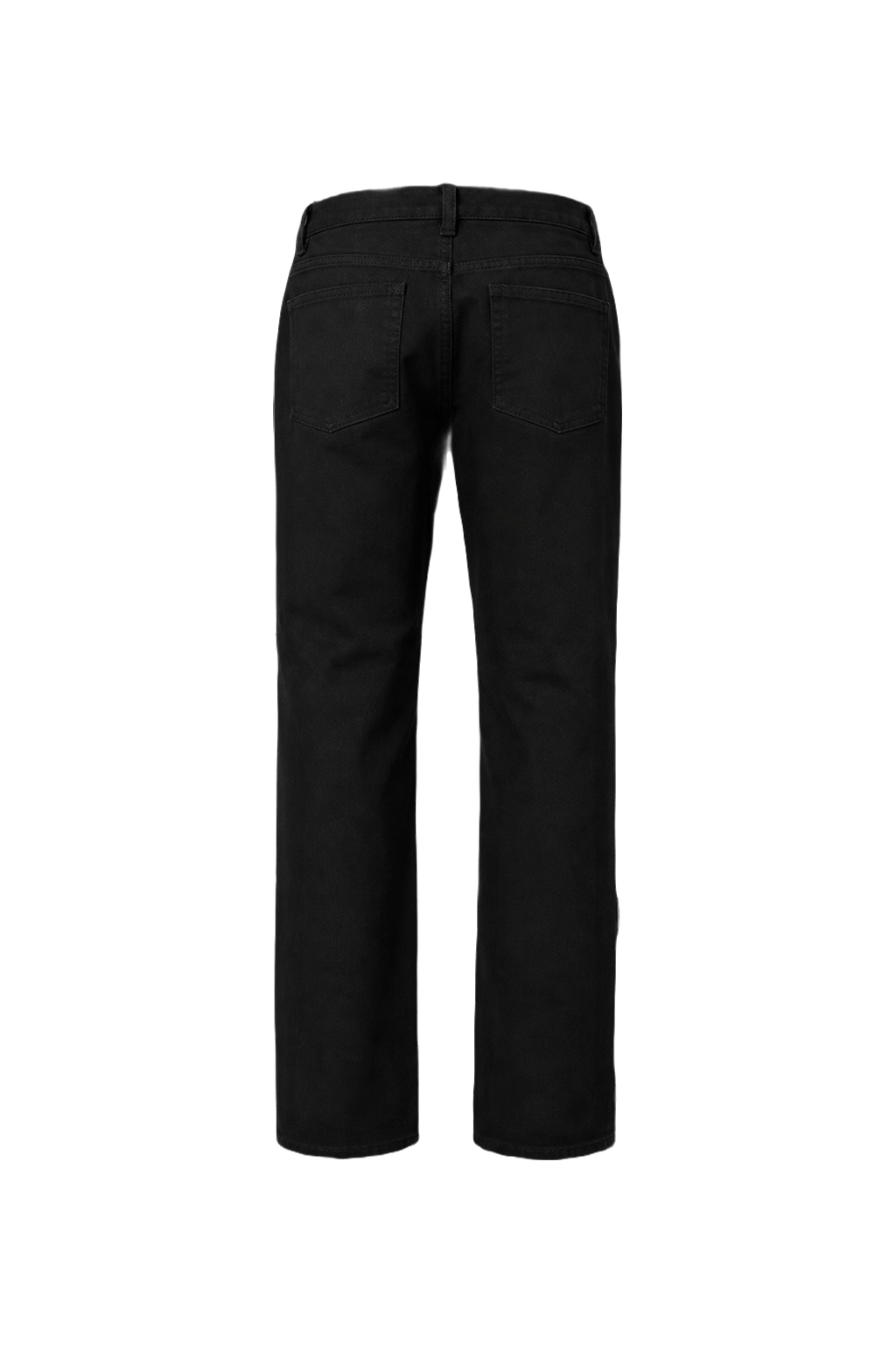 1980s Black Denim Jeans - Back View