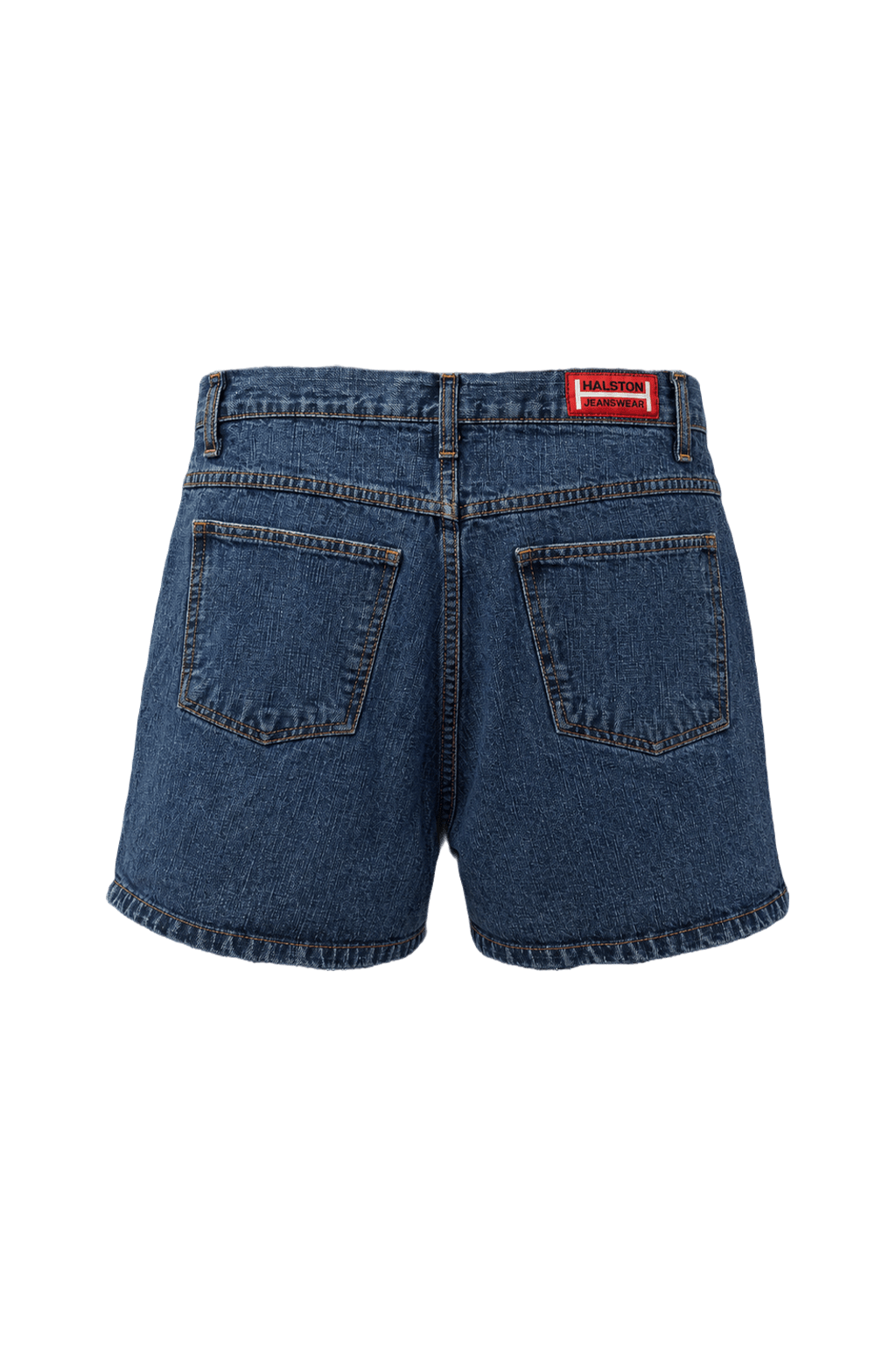 1990s Dark Blue Denim Women's Shorts - Back View