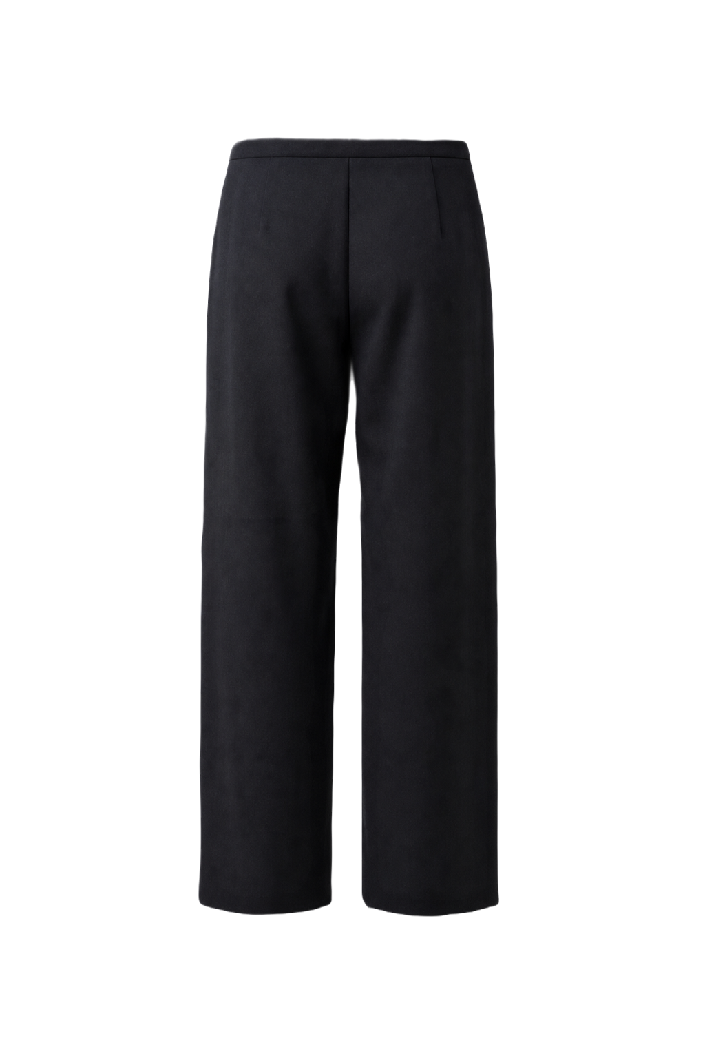 1980s Navy Blue Wool Trousers - Back View