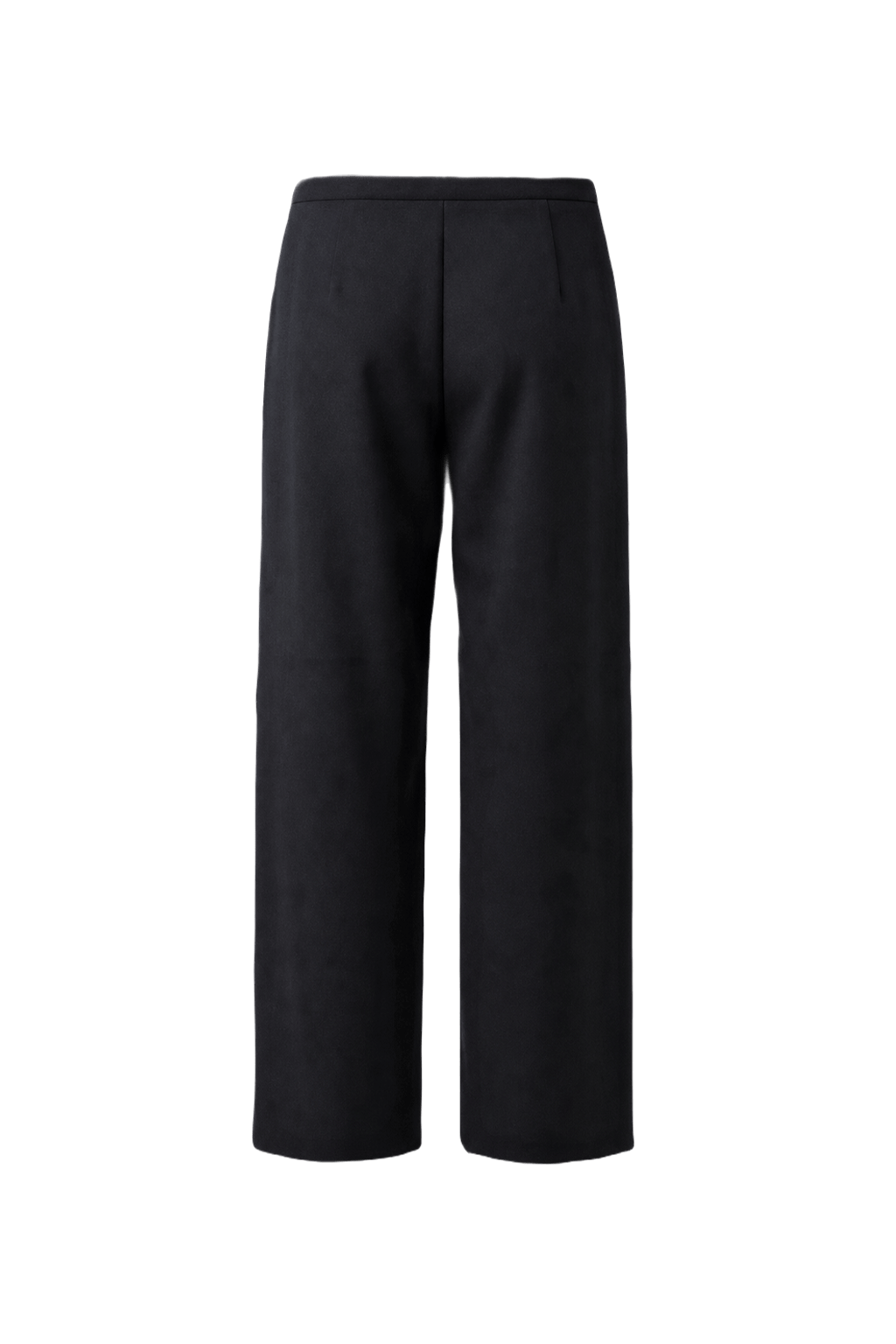 1980s Navy Blue Wool Trousers - Back View
