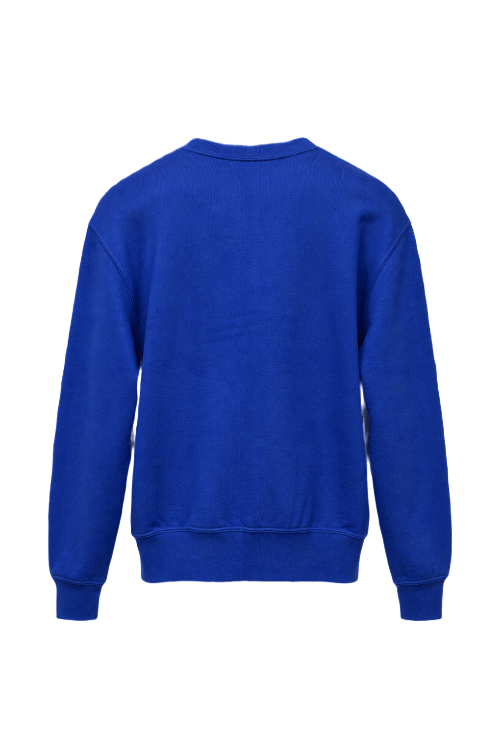 1990s Bright Blue Cotton Sweater - Back View