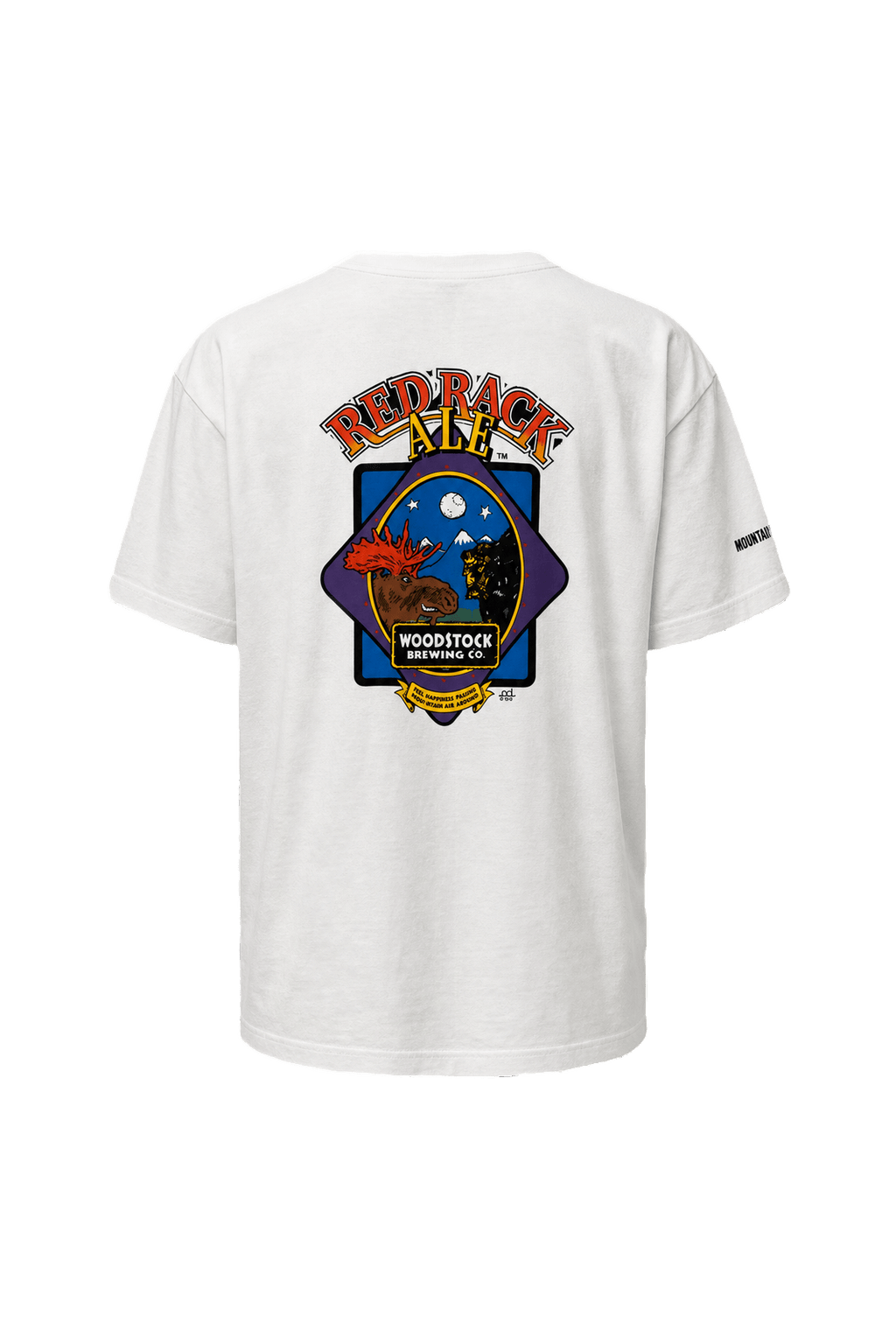 1990s White Cotton T-Shirt - Back View