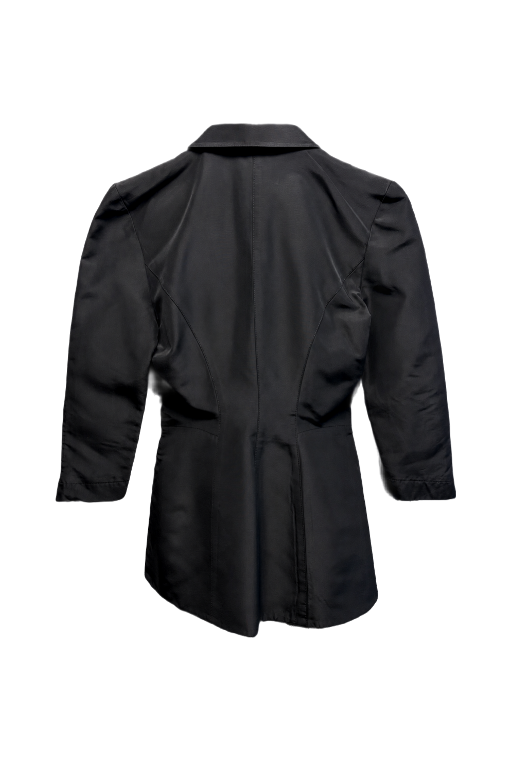 1980s Black Blazer - Back View