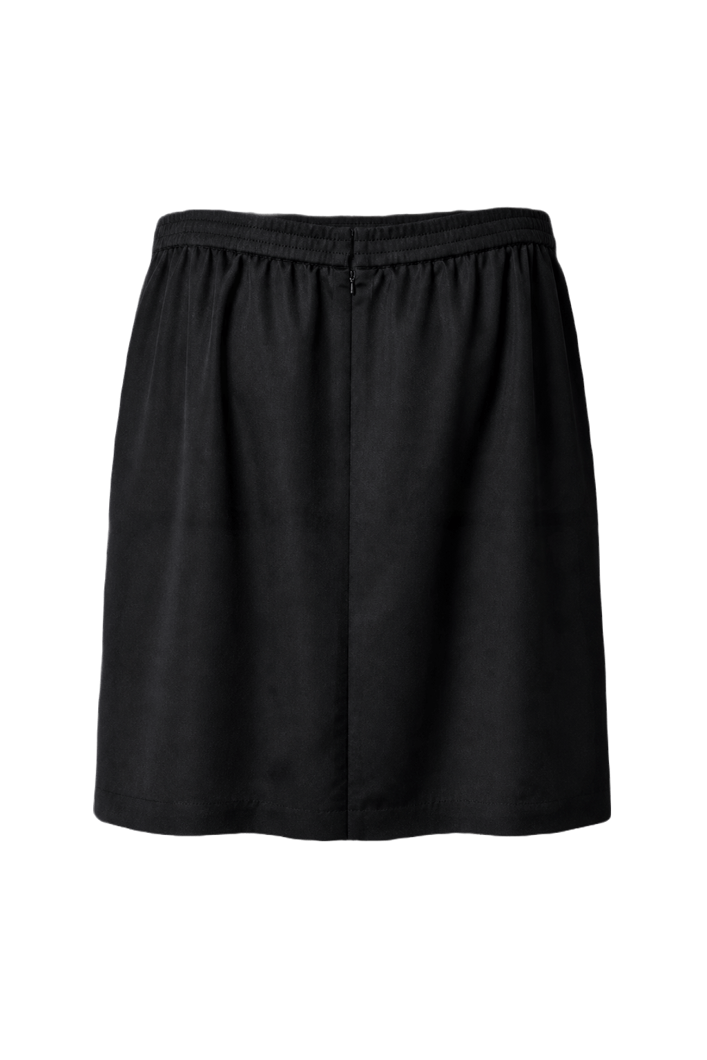 1990s Black Cotton Skirt - Back View
