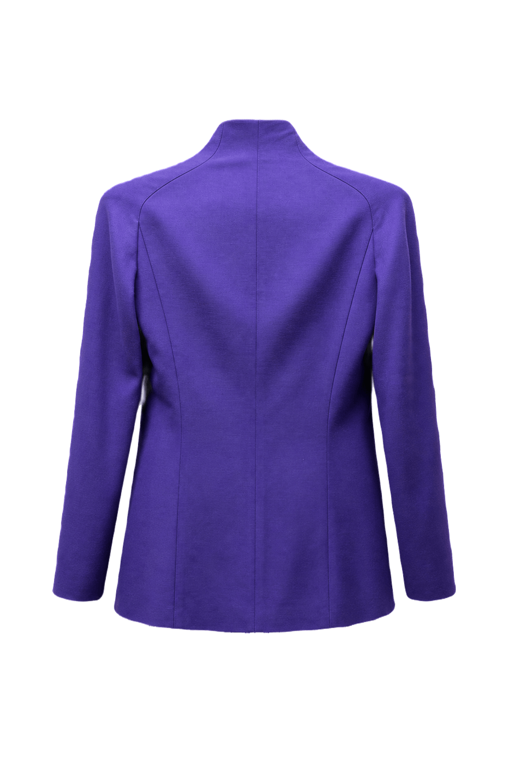 1980s Purple Wool Blend Blazer - Back View